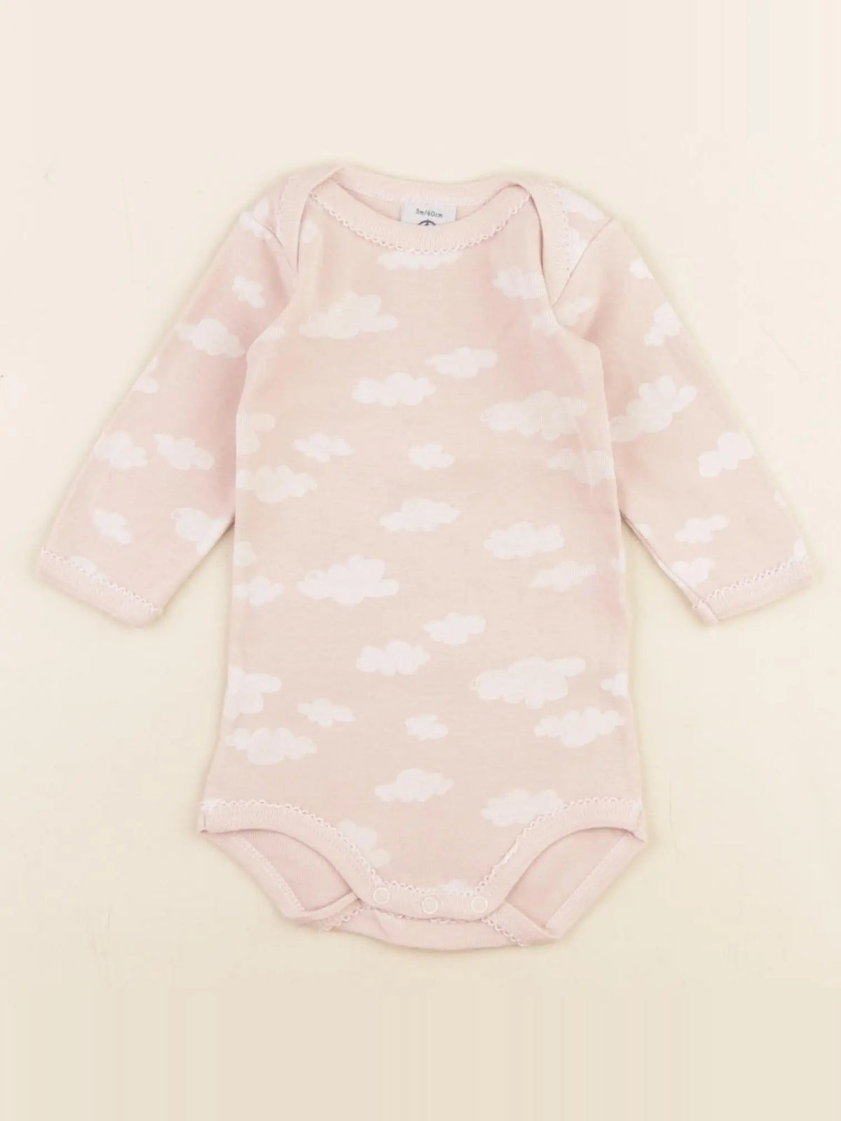 Petit Bateau - body rose - 3 mois