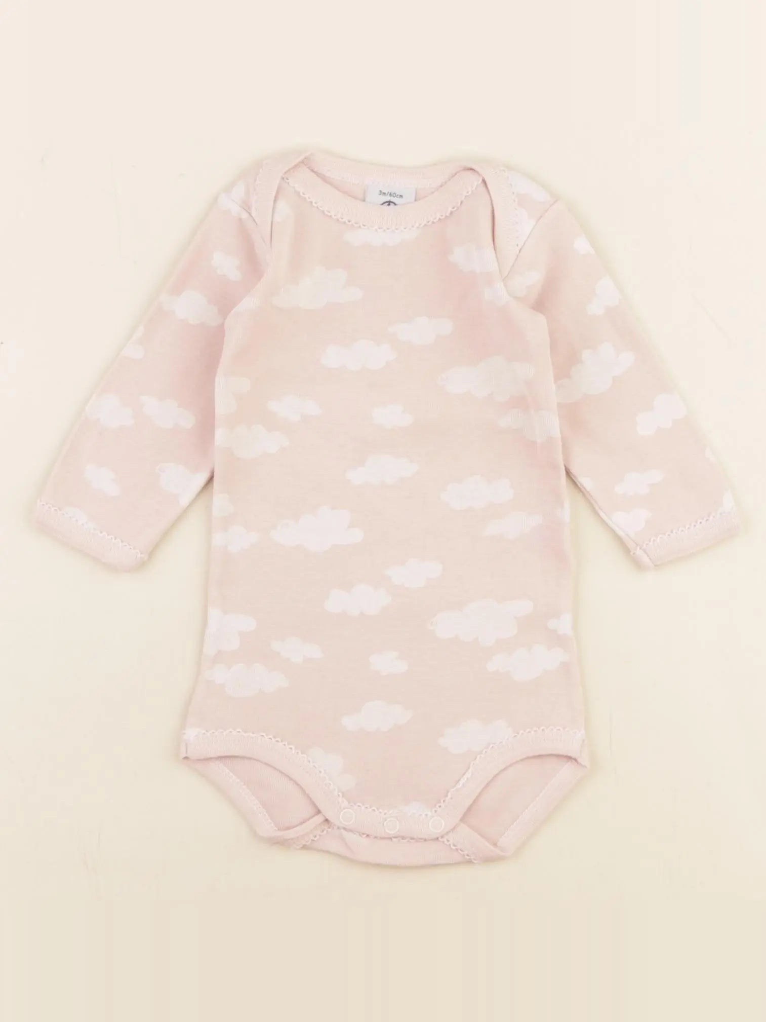 Petit Bateau - body rose - 3 mois
