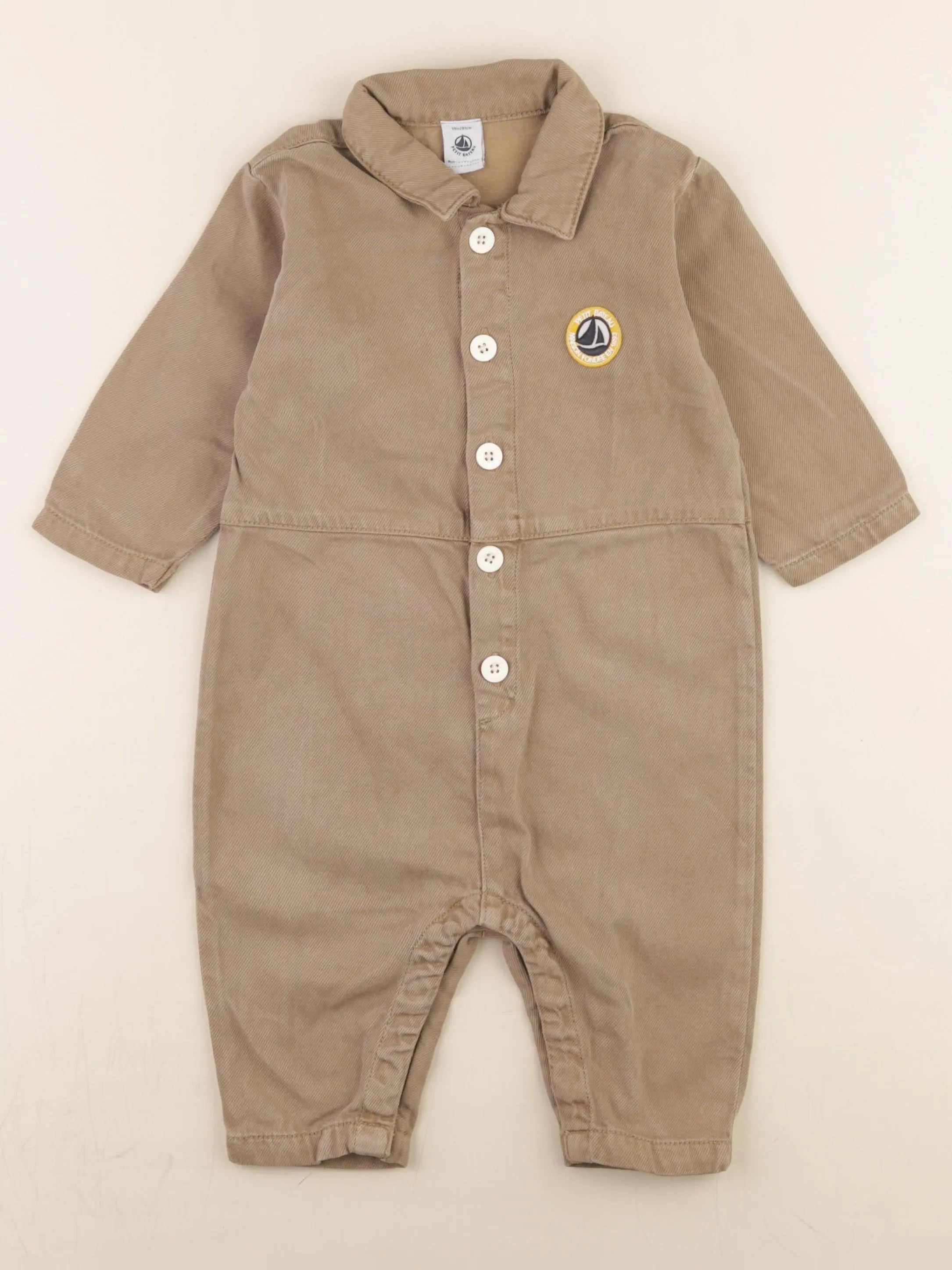Petit Bateau - combinaison marron - 18 mois