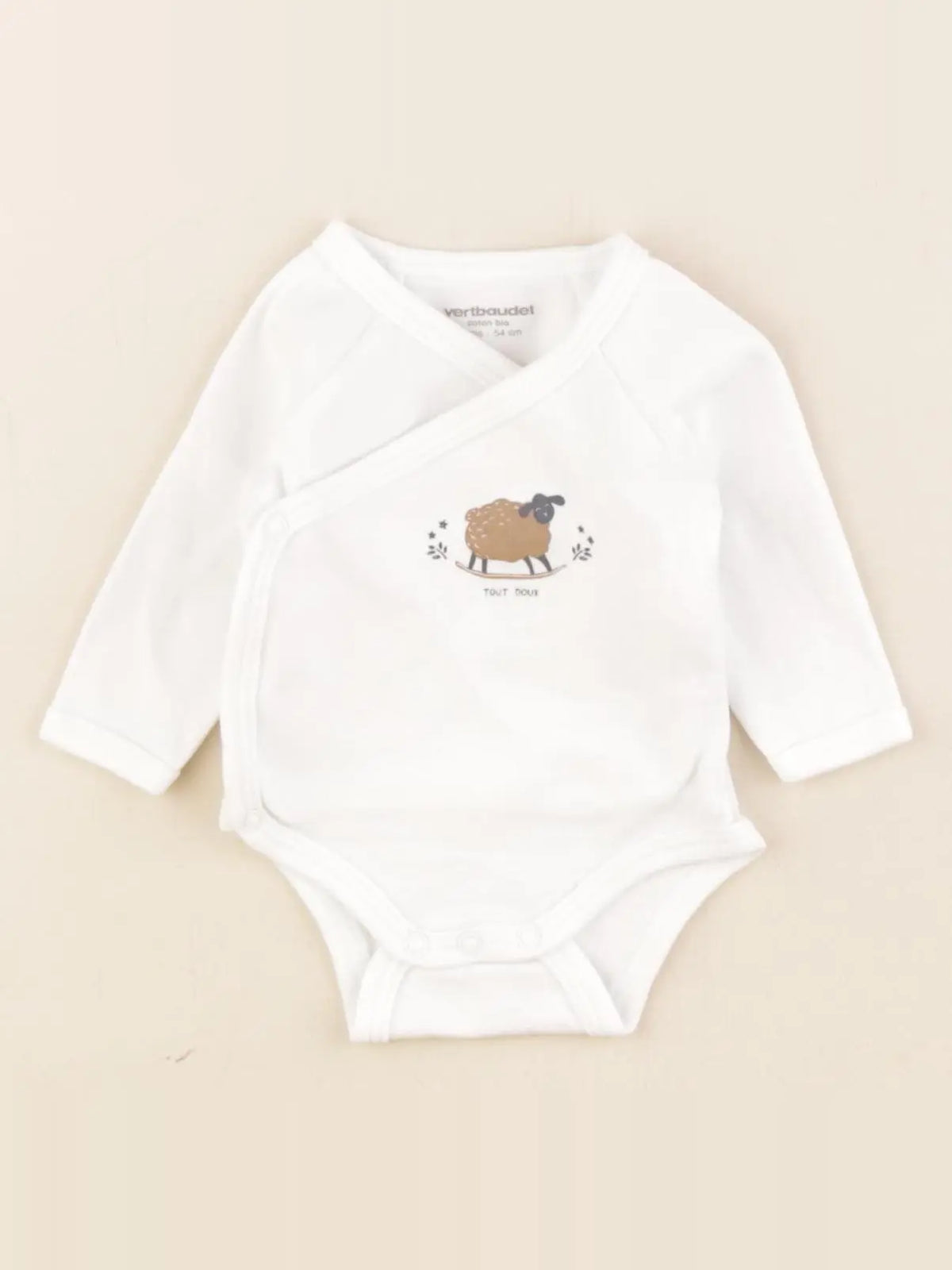 Vertbaudet - body blanc - 1 mois