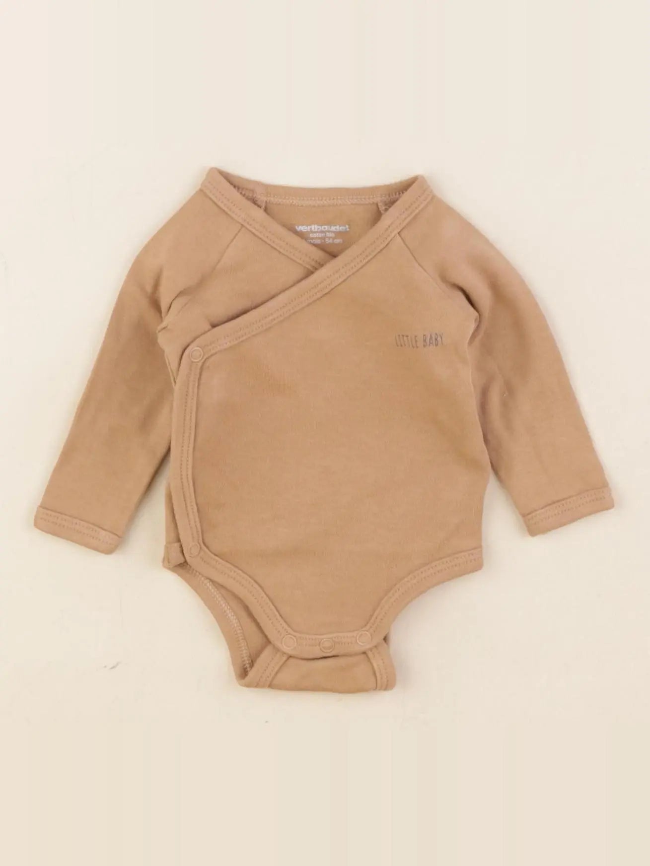 Vertbaudet - body marron - 1 mois