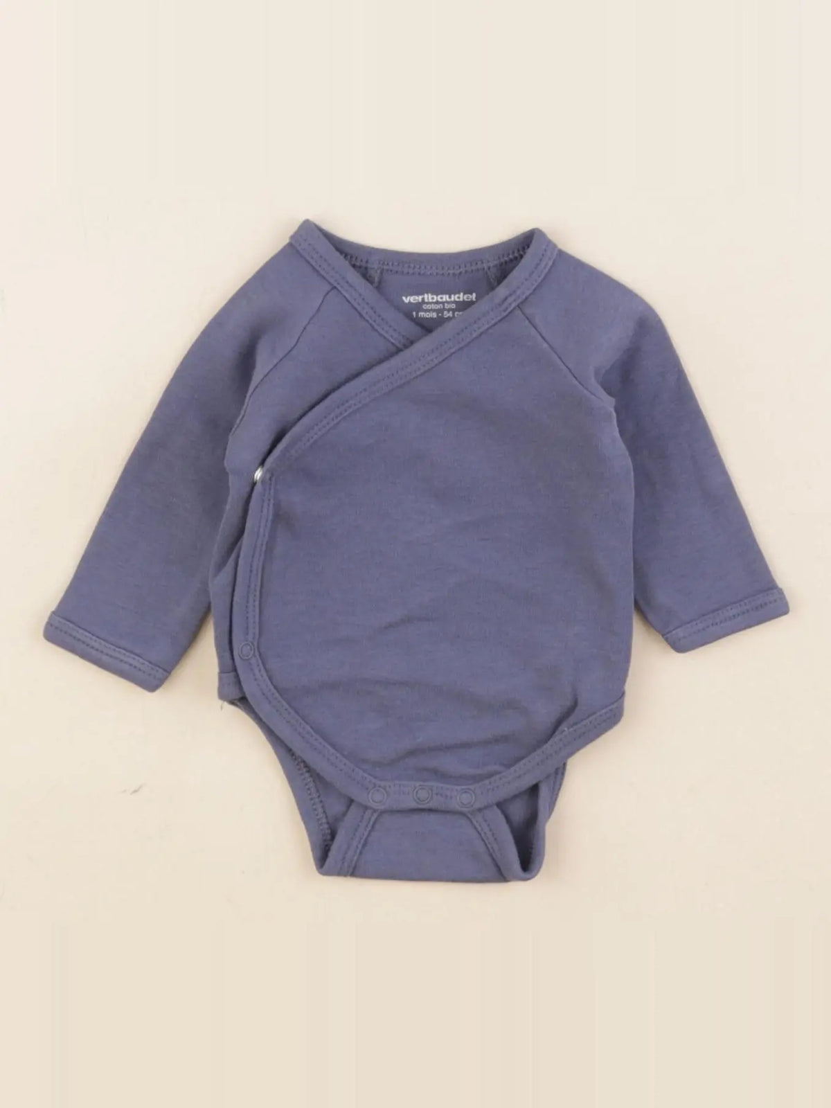 Vertbaudet - body bleu - 1 mois
