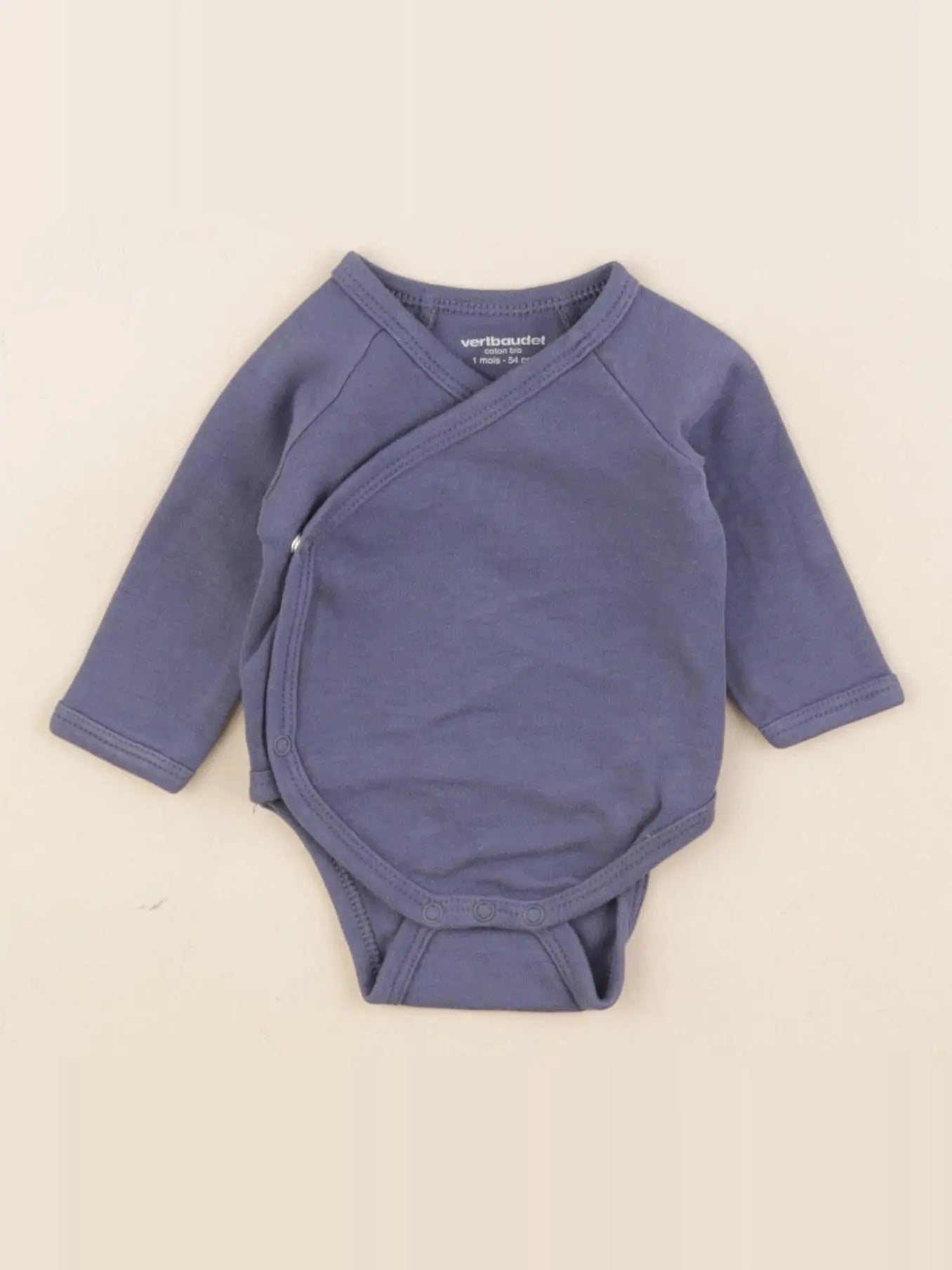 Vertbaudet - body bleu - 1 mois
