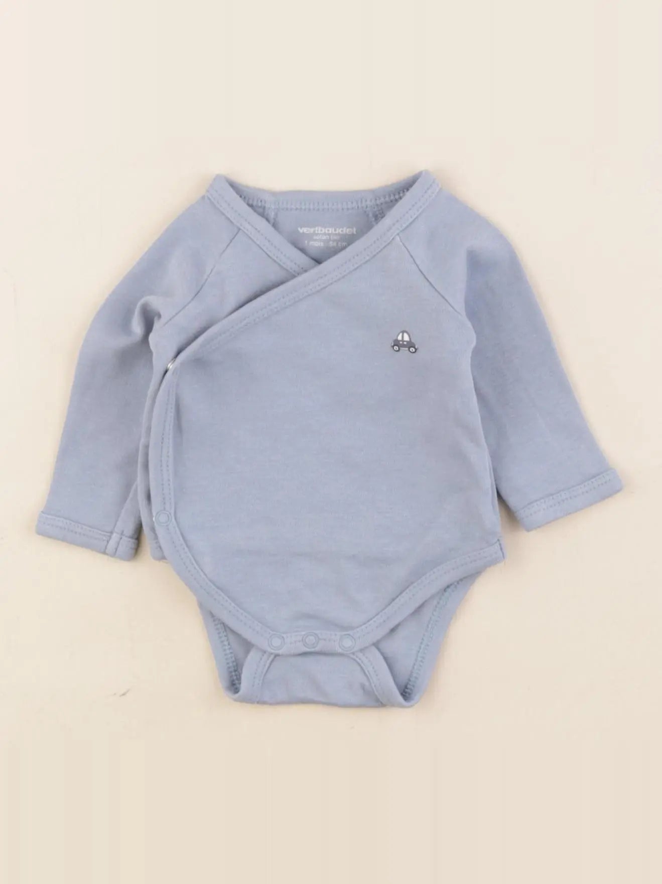 Vertbaudet - body bleu - 1 mois