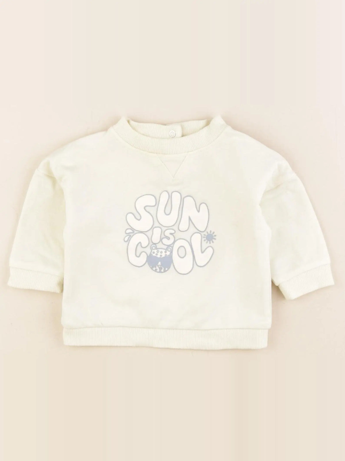 Vertbaudet - sweat jaune - 3 mois