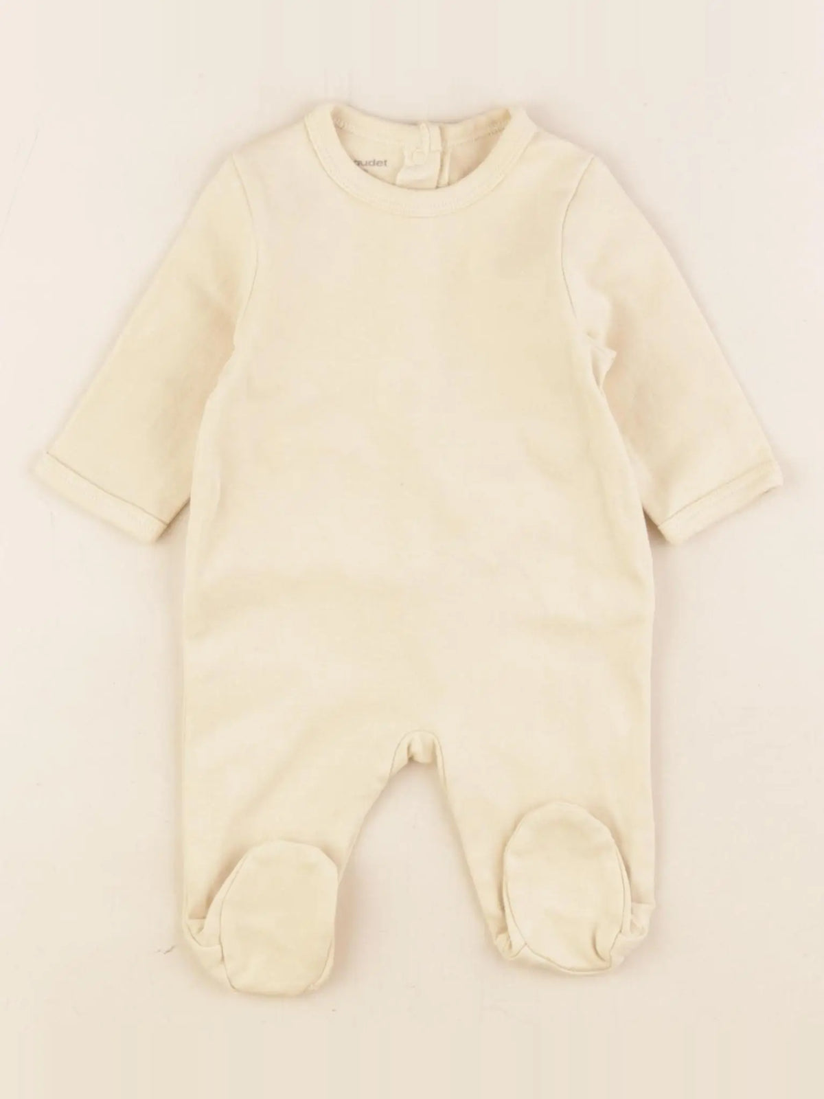 Vertbaudet - pyjama coton jaune - 1 mois