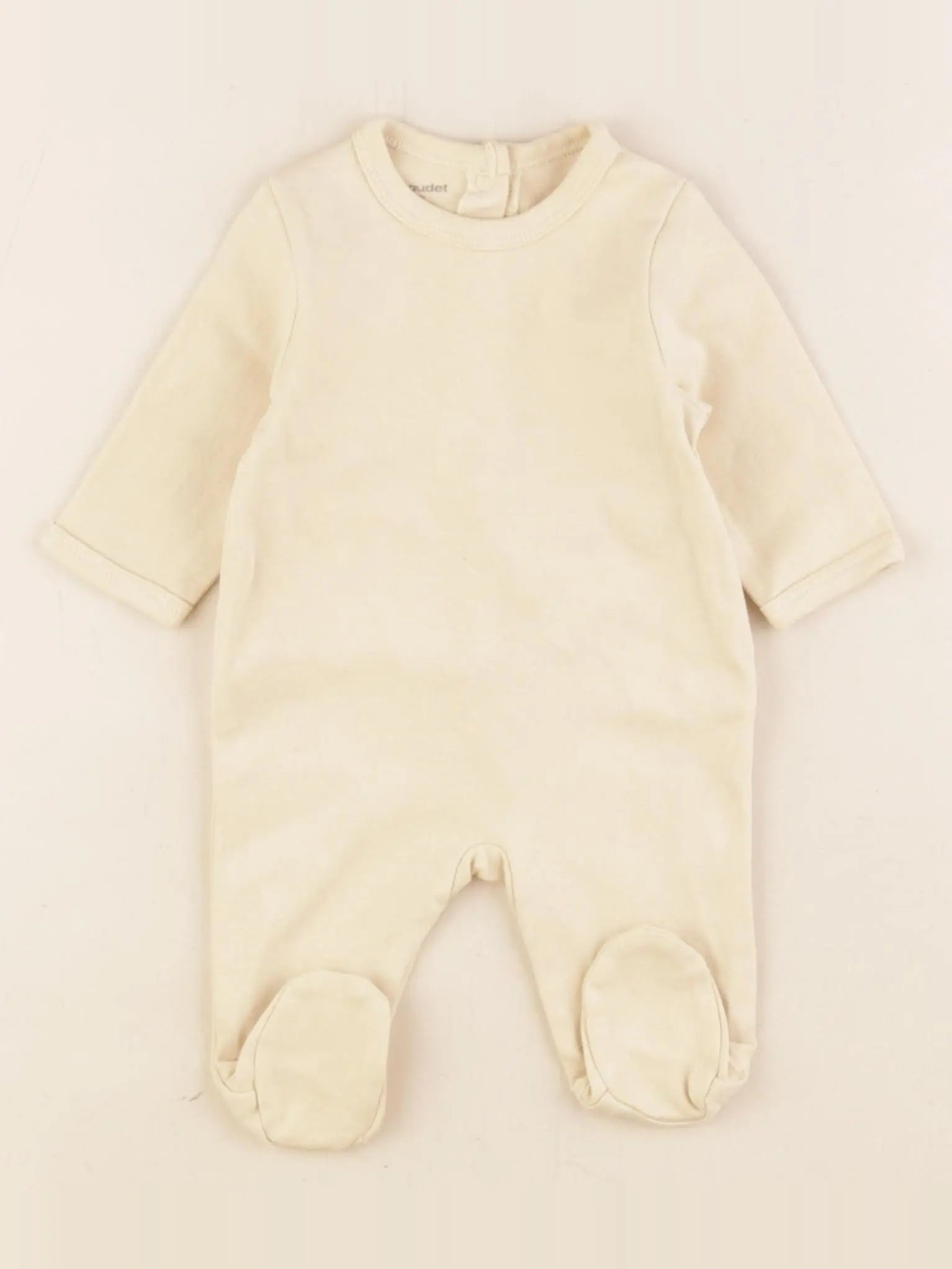 Vertbaudet - pyjama coton jaune - 1 mois