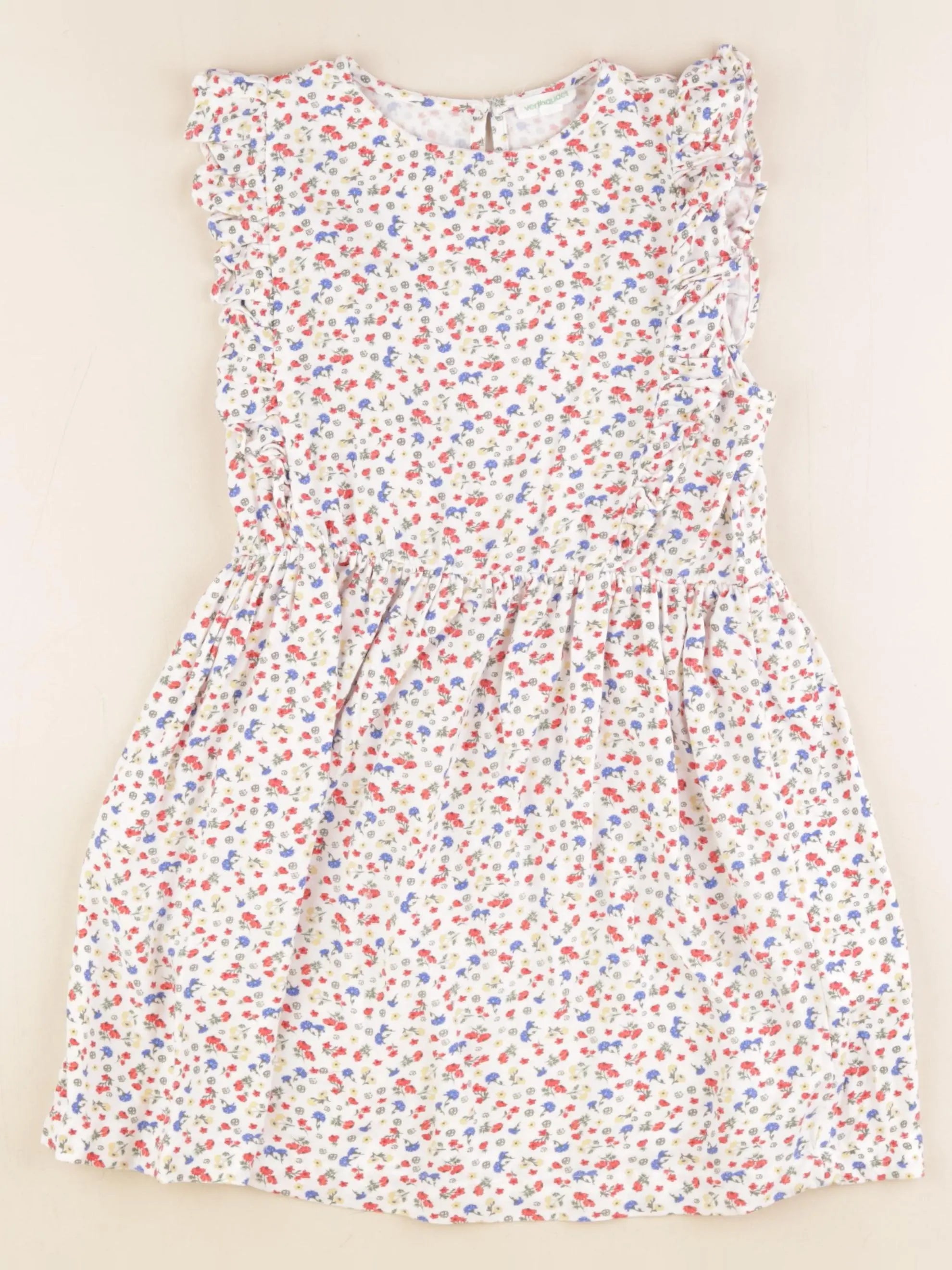 Vertbaudet - robe multicolore - 8 ans