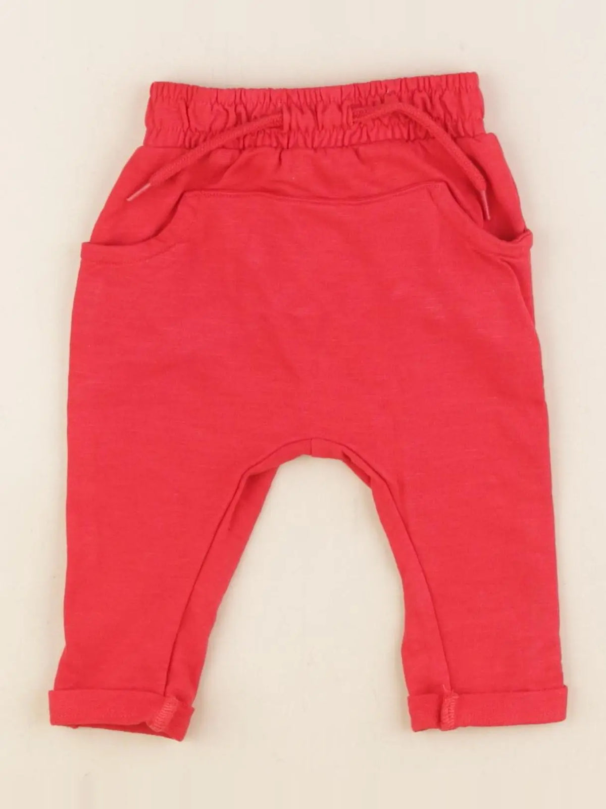 Vertbaudet - sarouel rouge - 3 mois