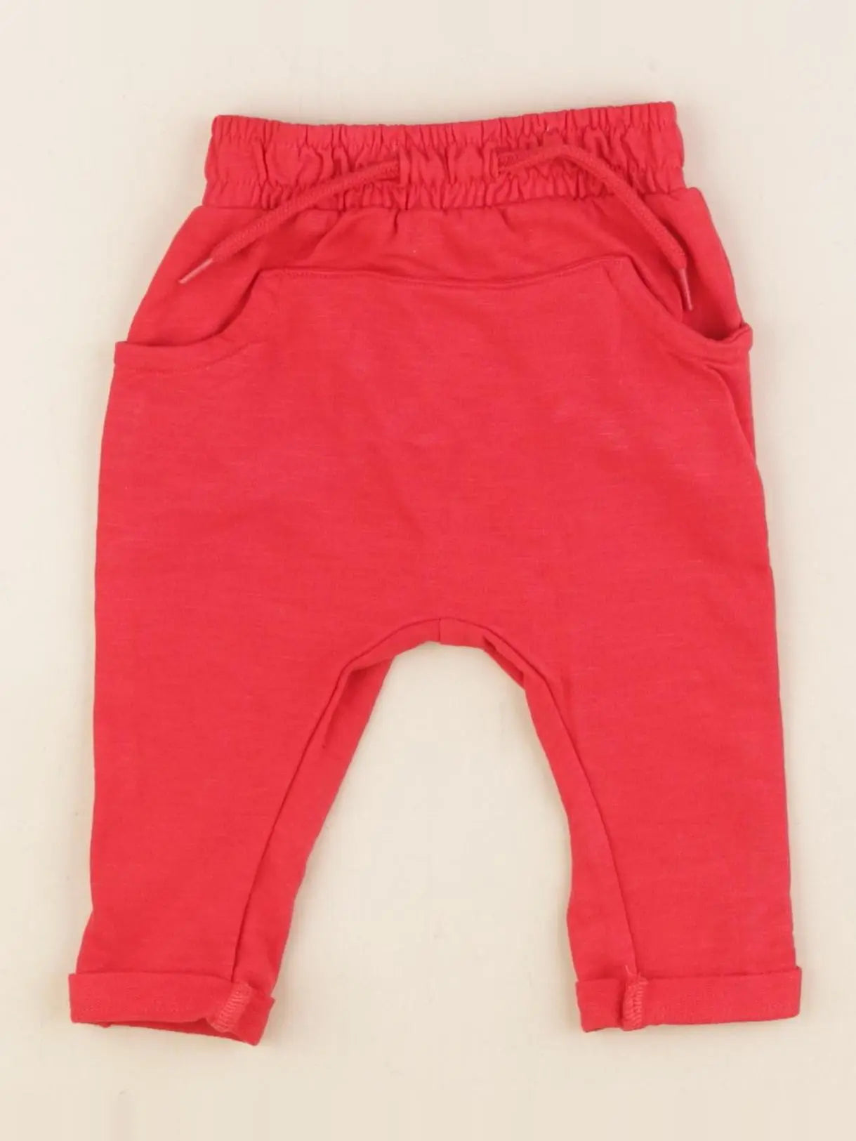 Vertbaudet - sarouel rouge - 3 mois