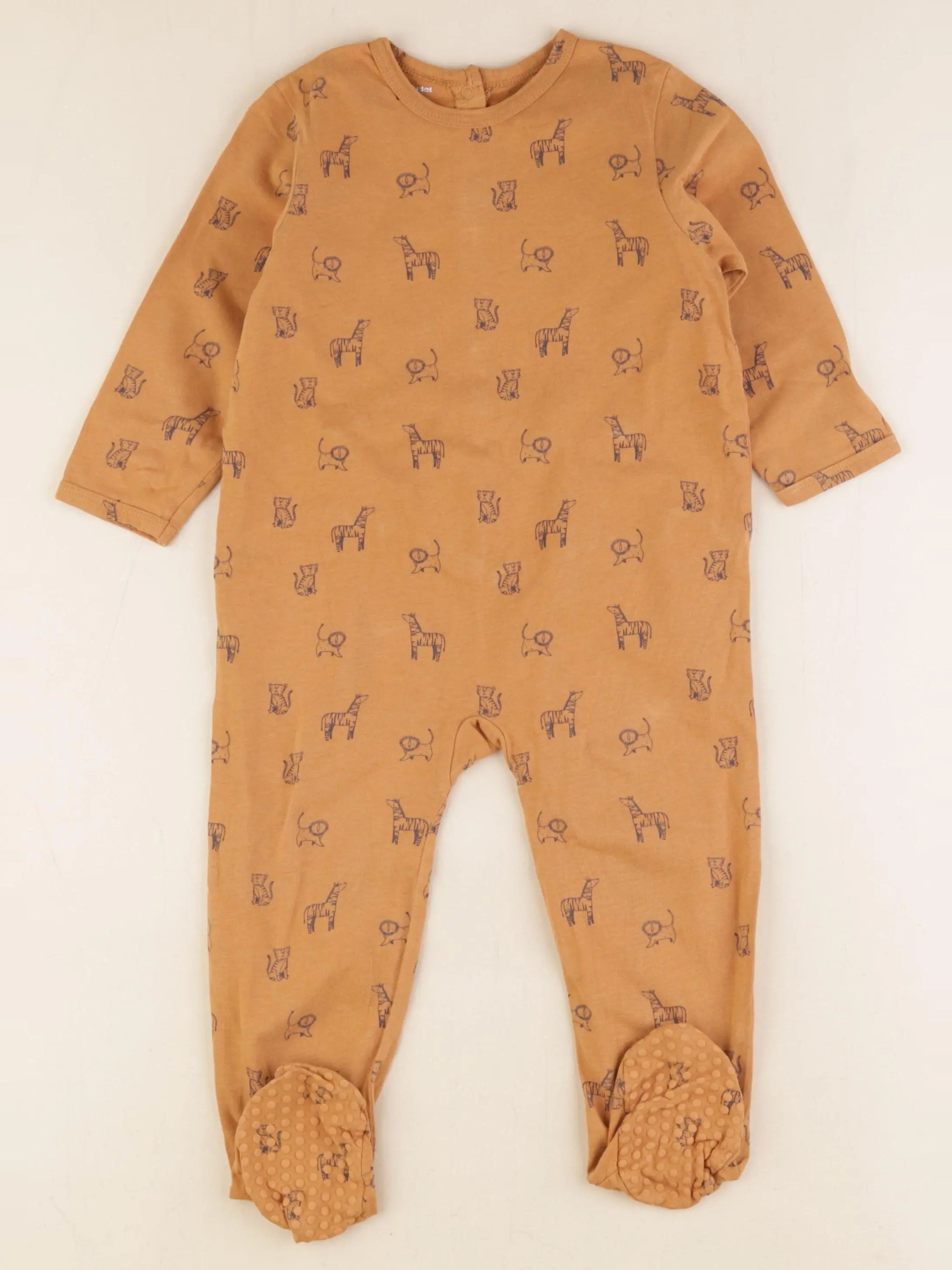 Vertbaudet - pyjama coton marron - 24 mois