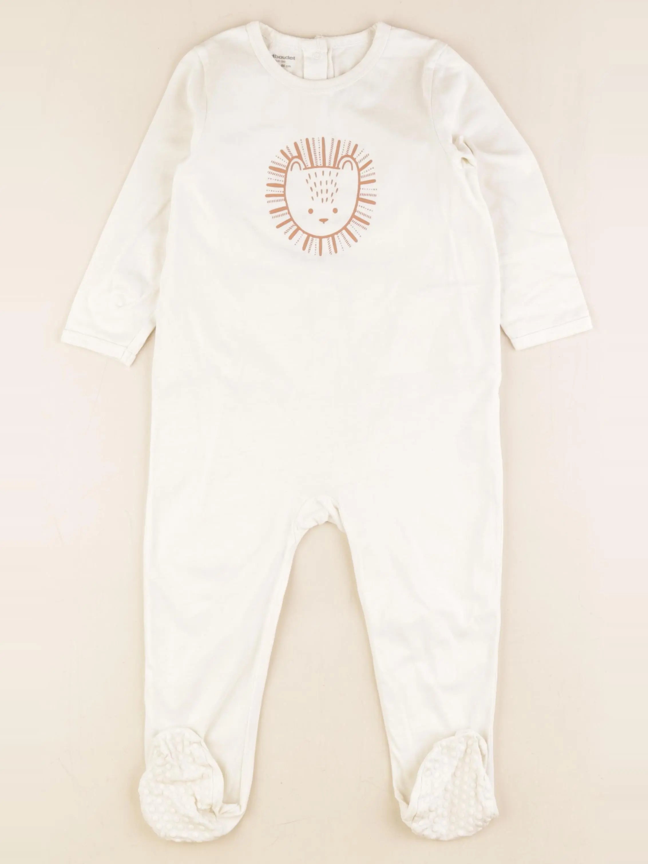 Vertbaudet - pyjama coton blanc - 24 mois