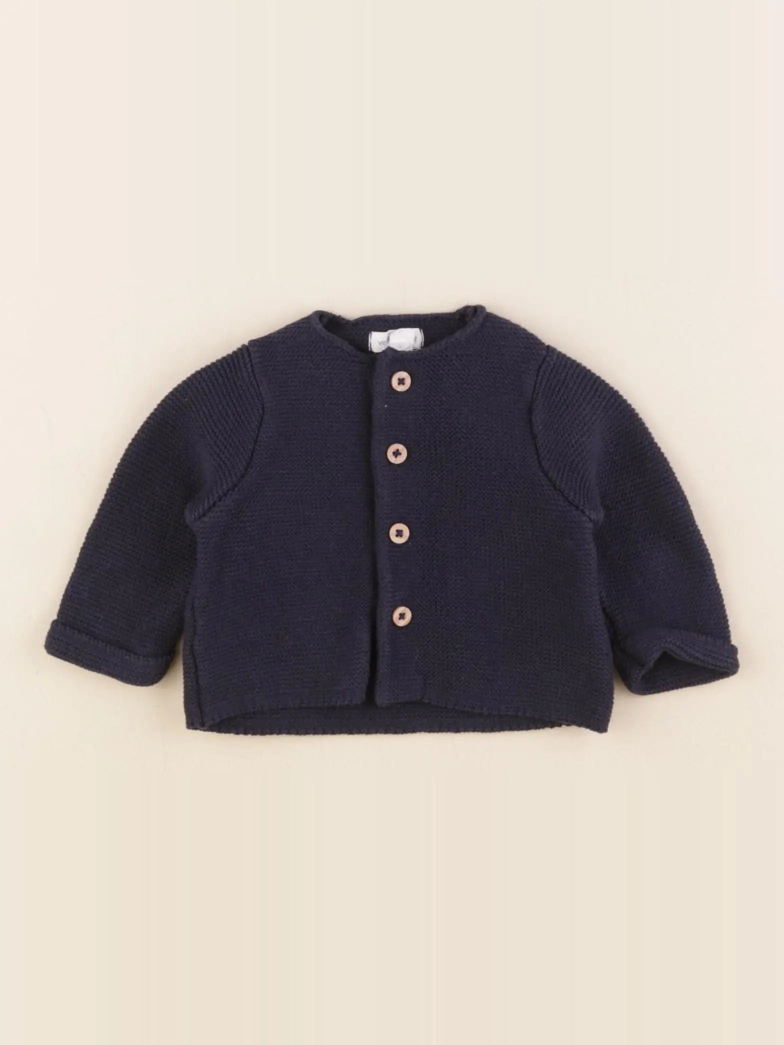 Vertbaudet - gilet bleu - 3 mois