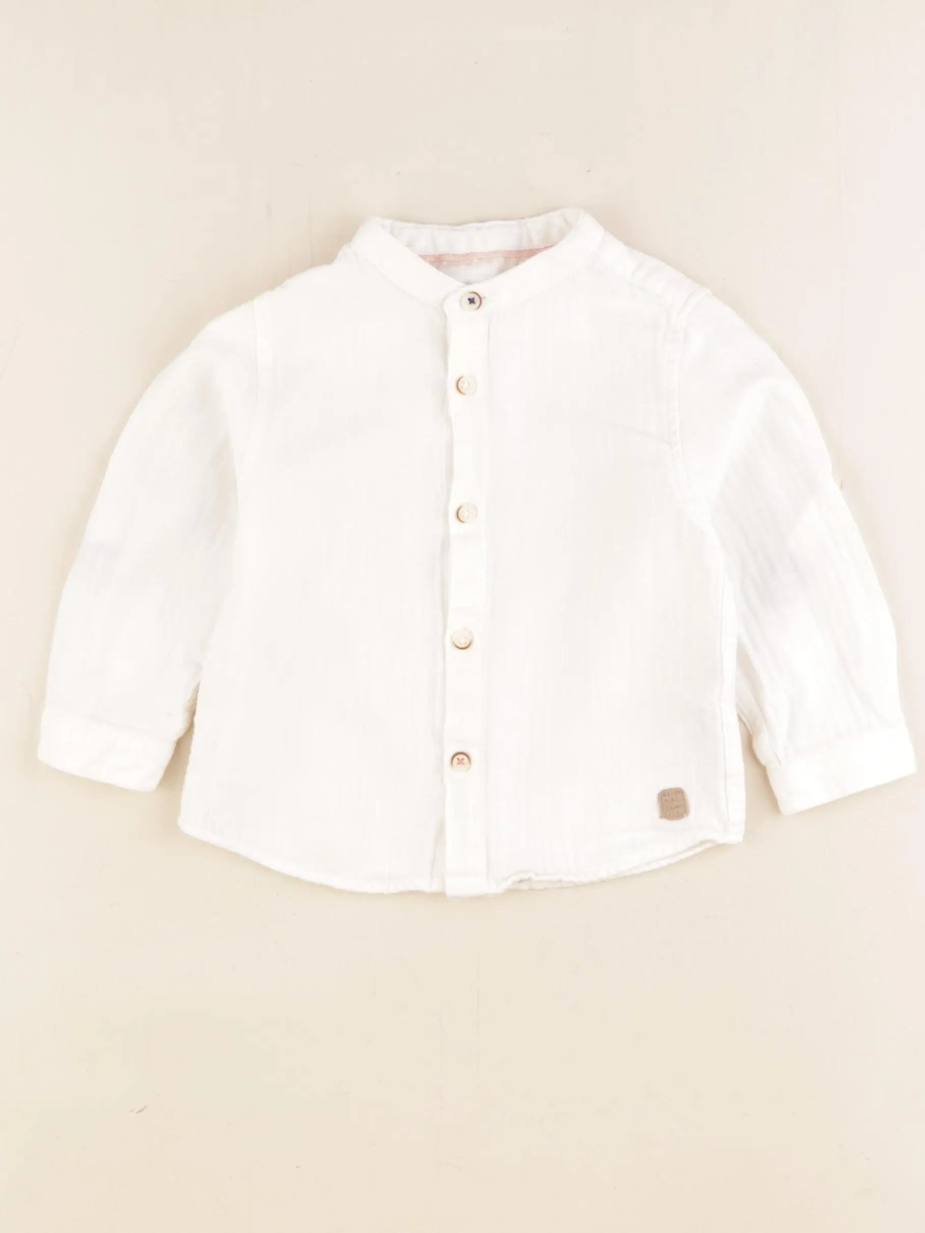 Zara - chemise blanc - 12/18 mois