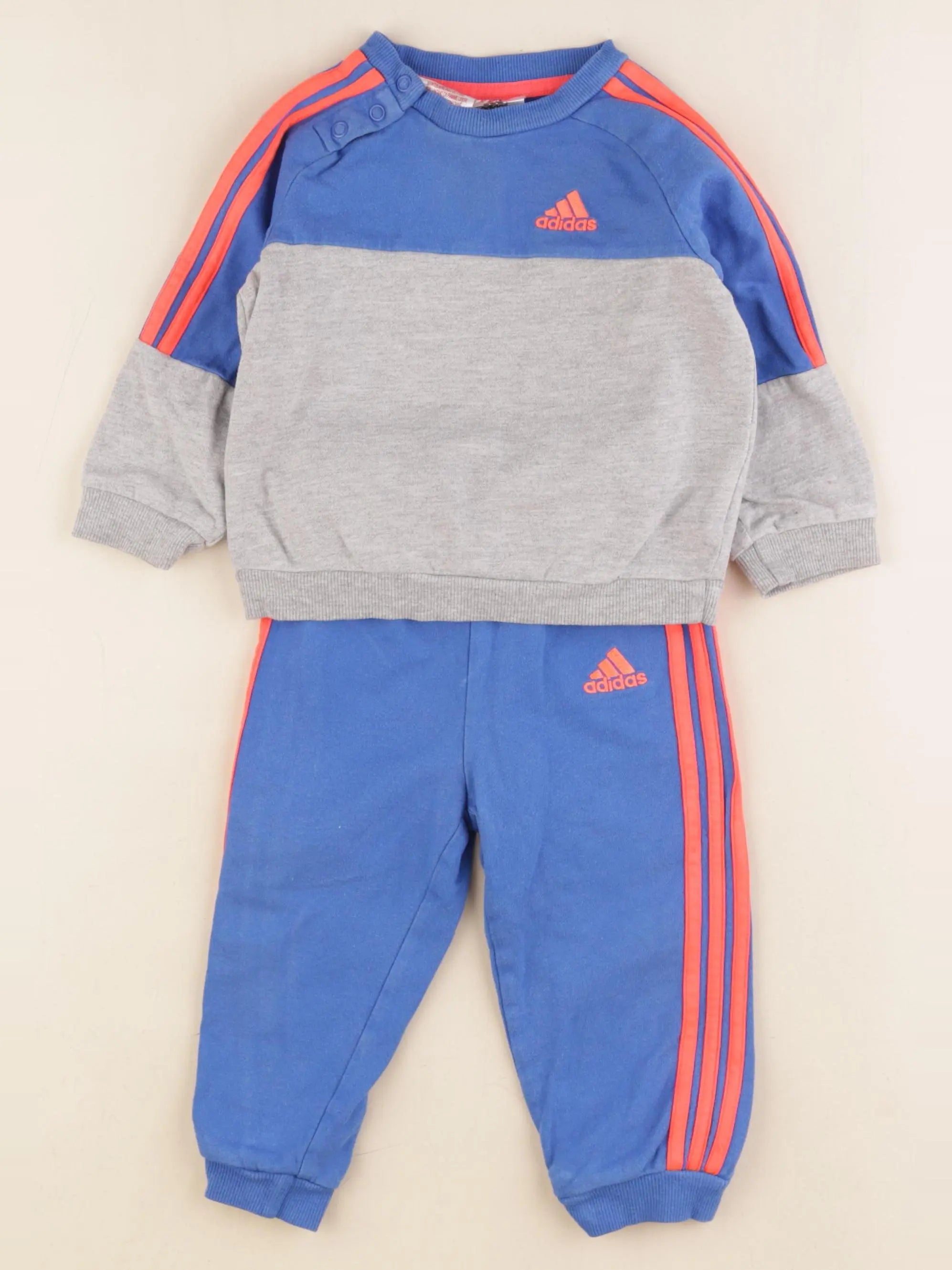Adidas - ensemble bleu - 9/12 mois