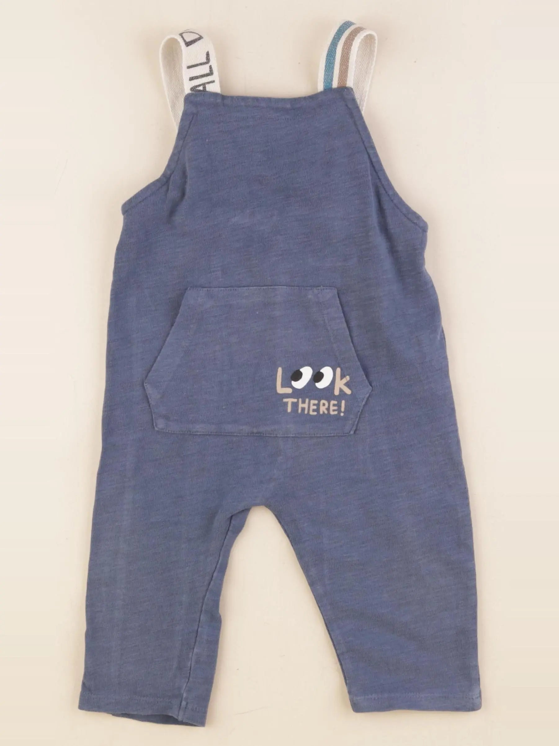 Zara - salopette bleu - 12/18 mois