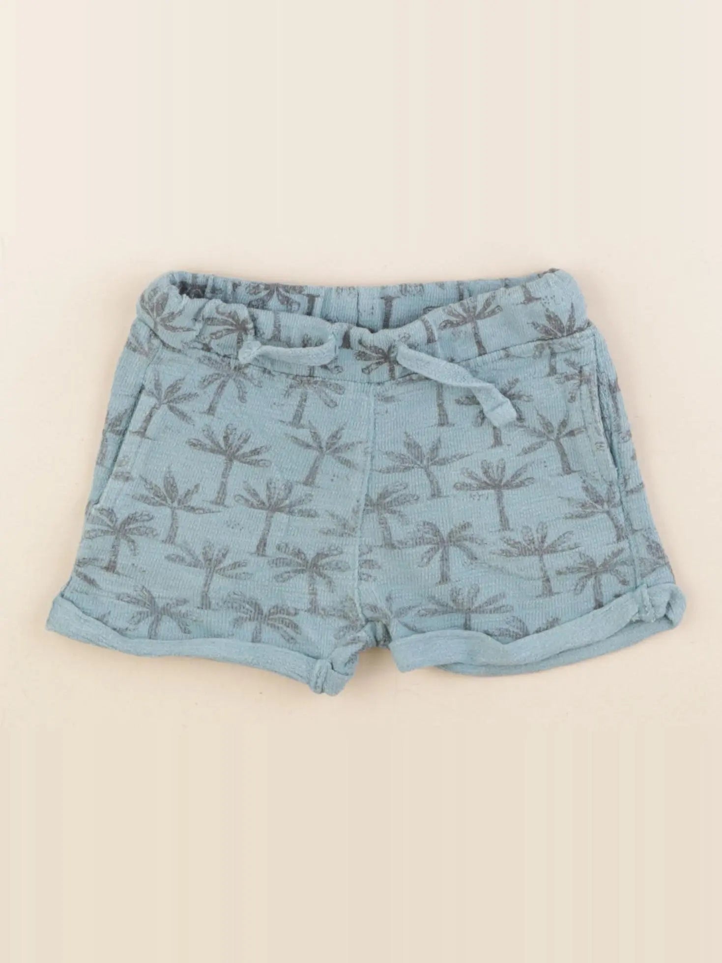 Zara - short bleu - 9/12 mois