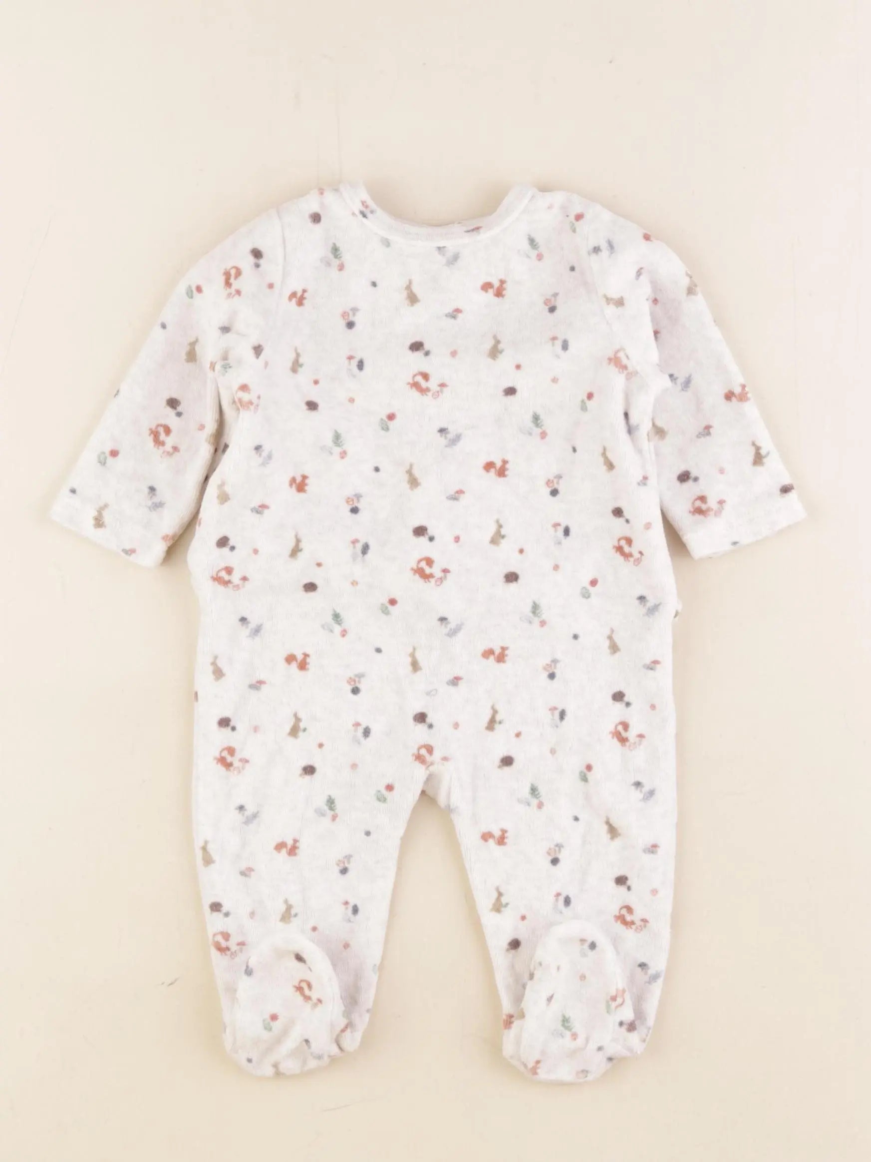 Boutchou - pyjama velours multicolore - 3 mois