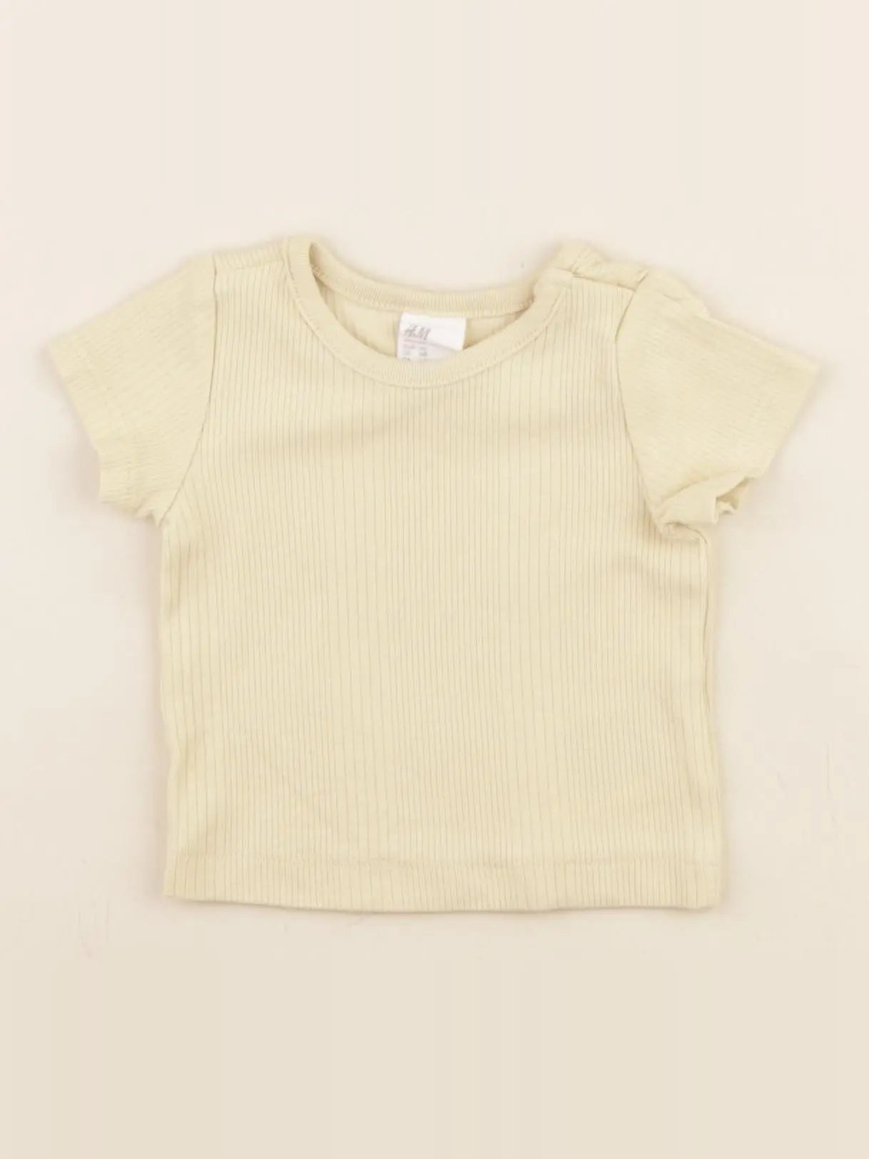 H&M - tee-shirt jaune - 1/2 mois
