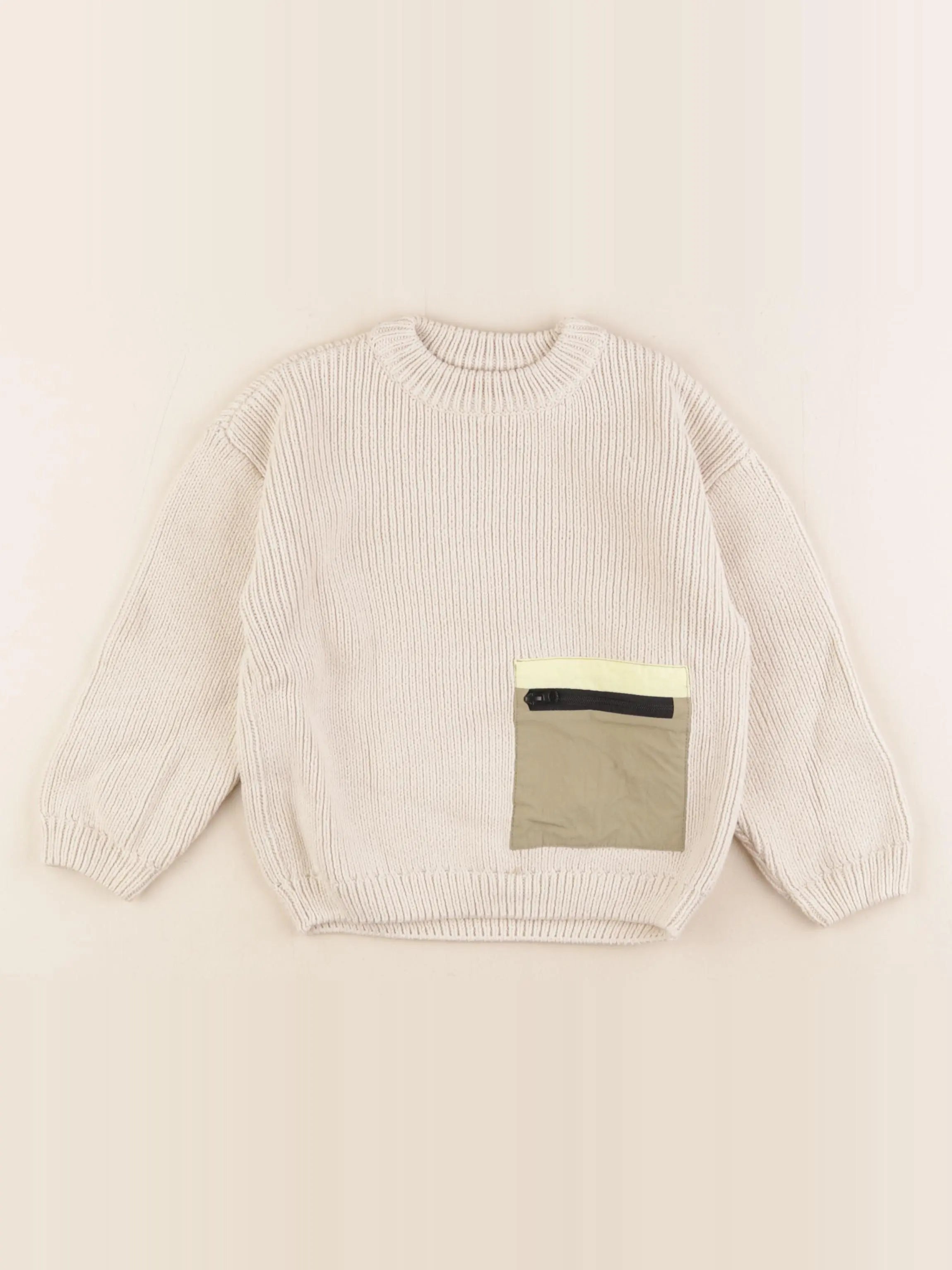 Zara - pull beige - 2/3 ans