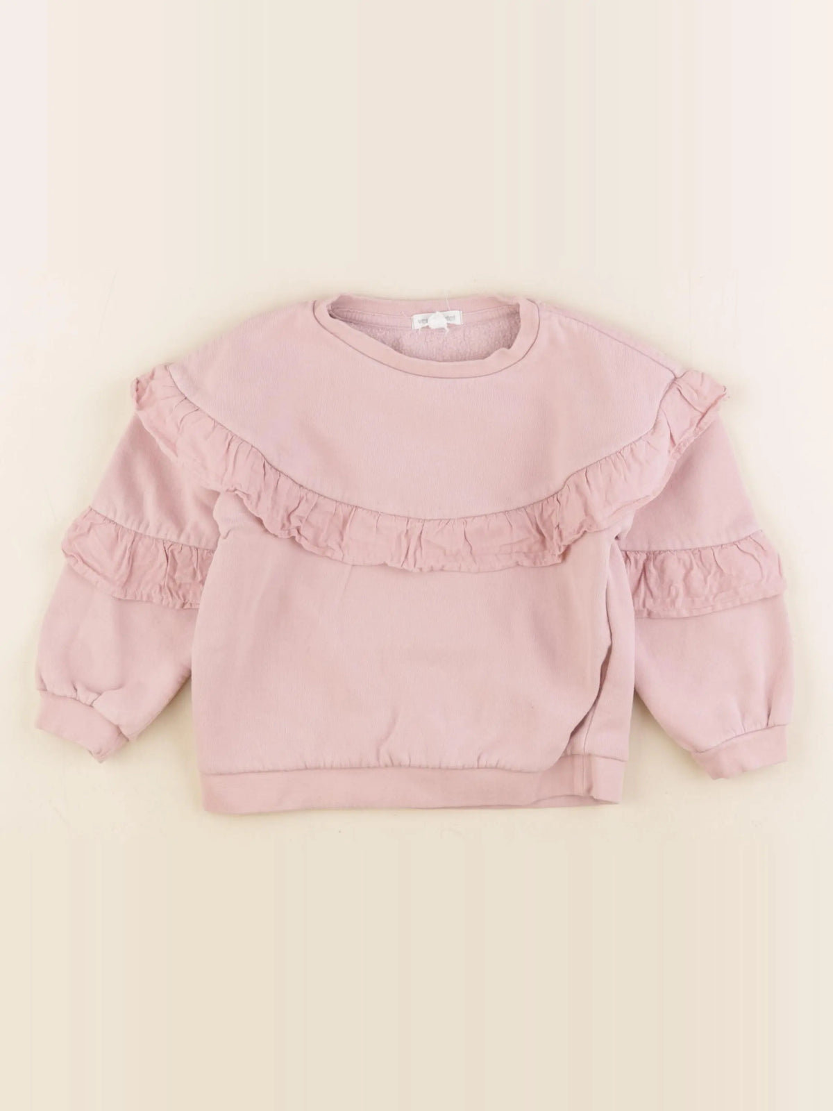 Vertbaudet - sweat rose - 4 ans