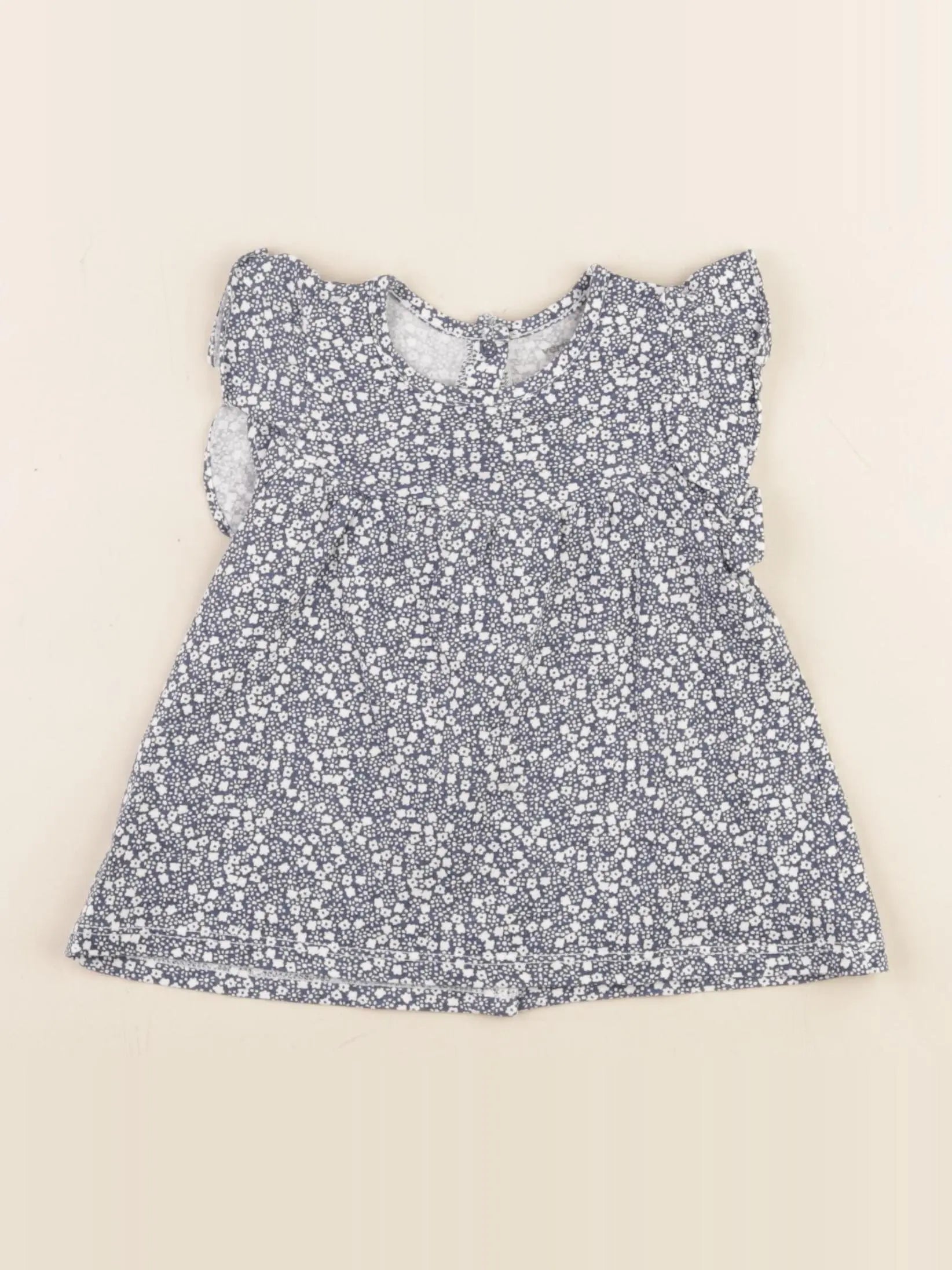 Vertbaudet - tee-shirt bleu - 12 mois