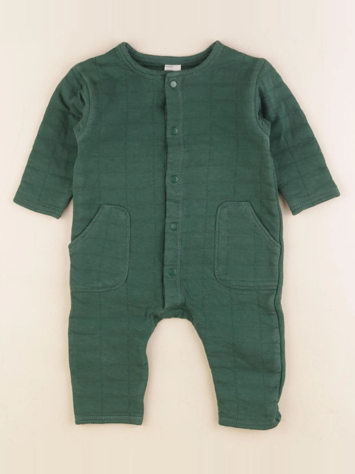 H&M - combinaison vert - 6/9 mois