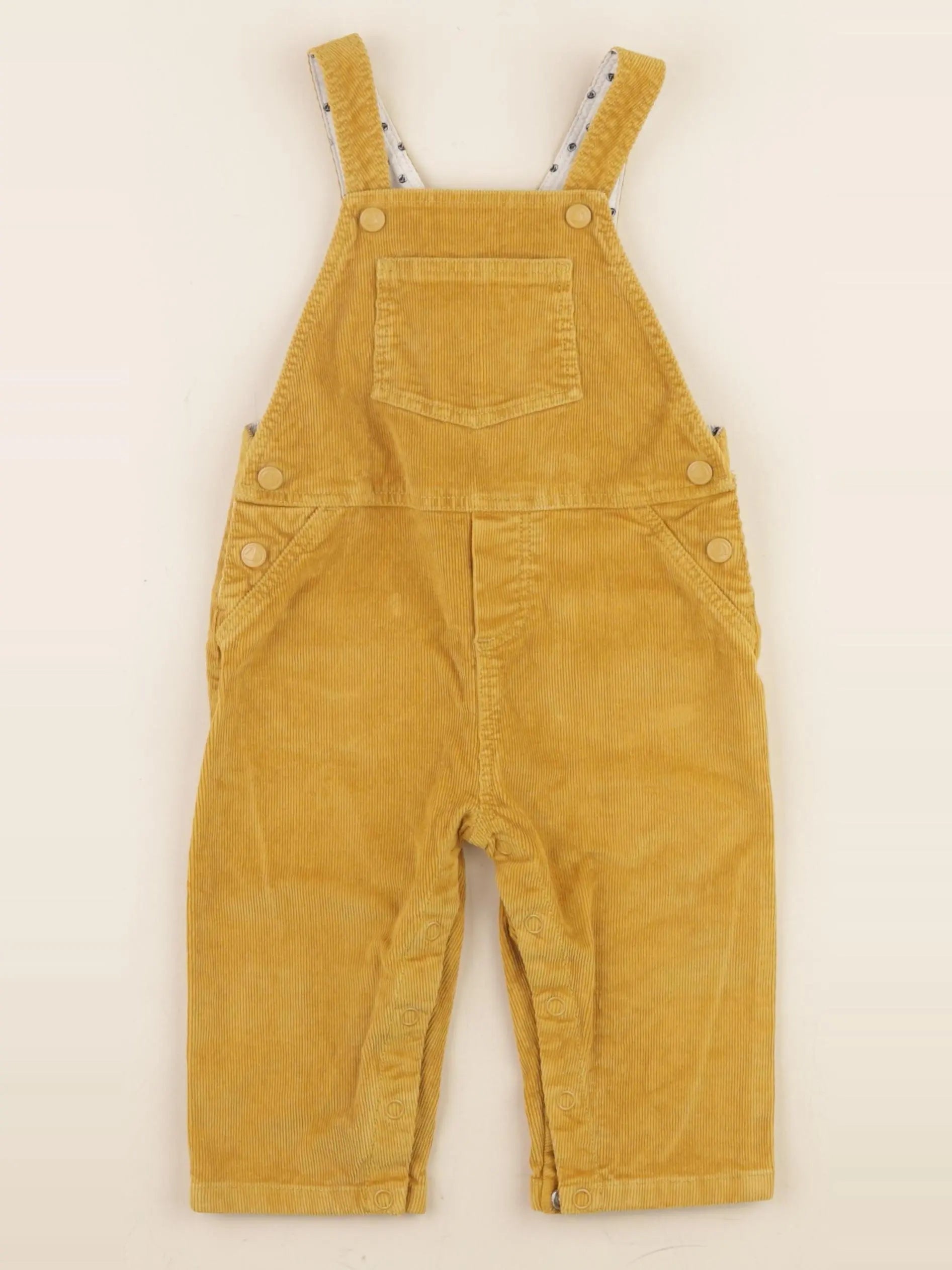 Petit Bateau - salopette jaune - 12 mois