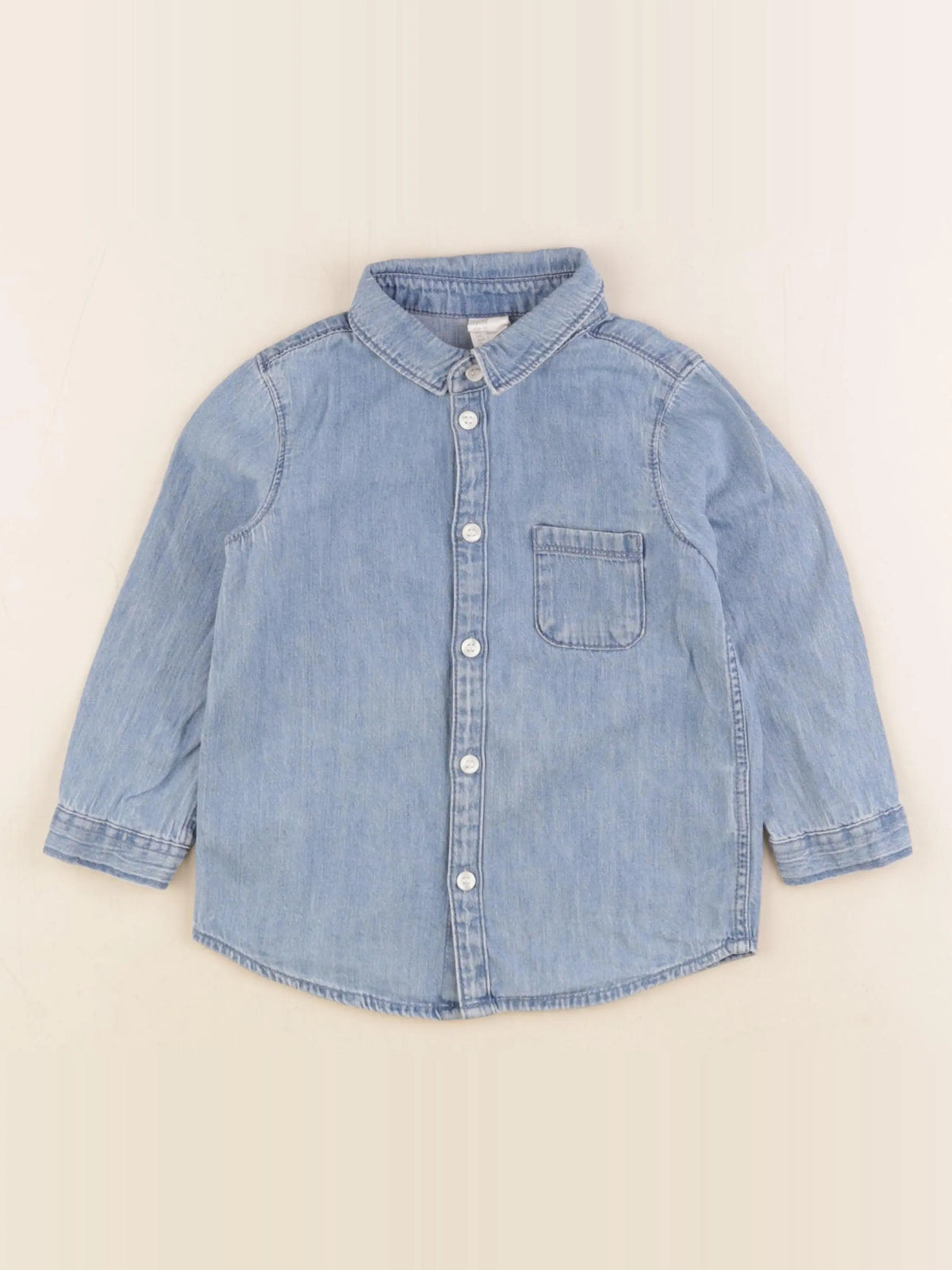 H&M - chemise bleu - 18/24 mois