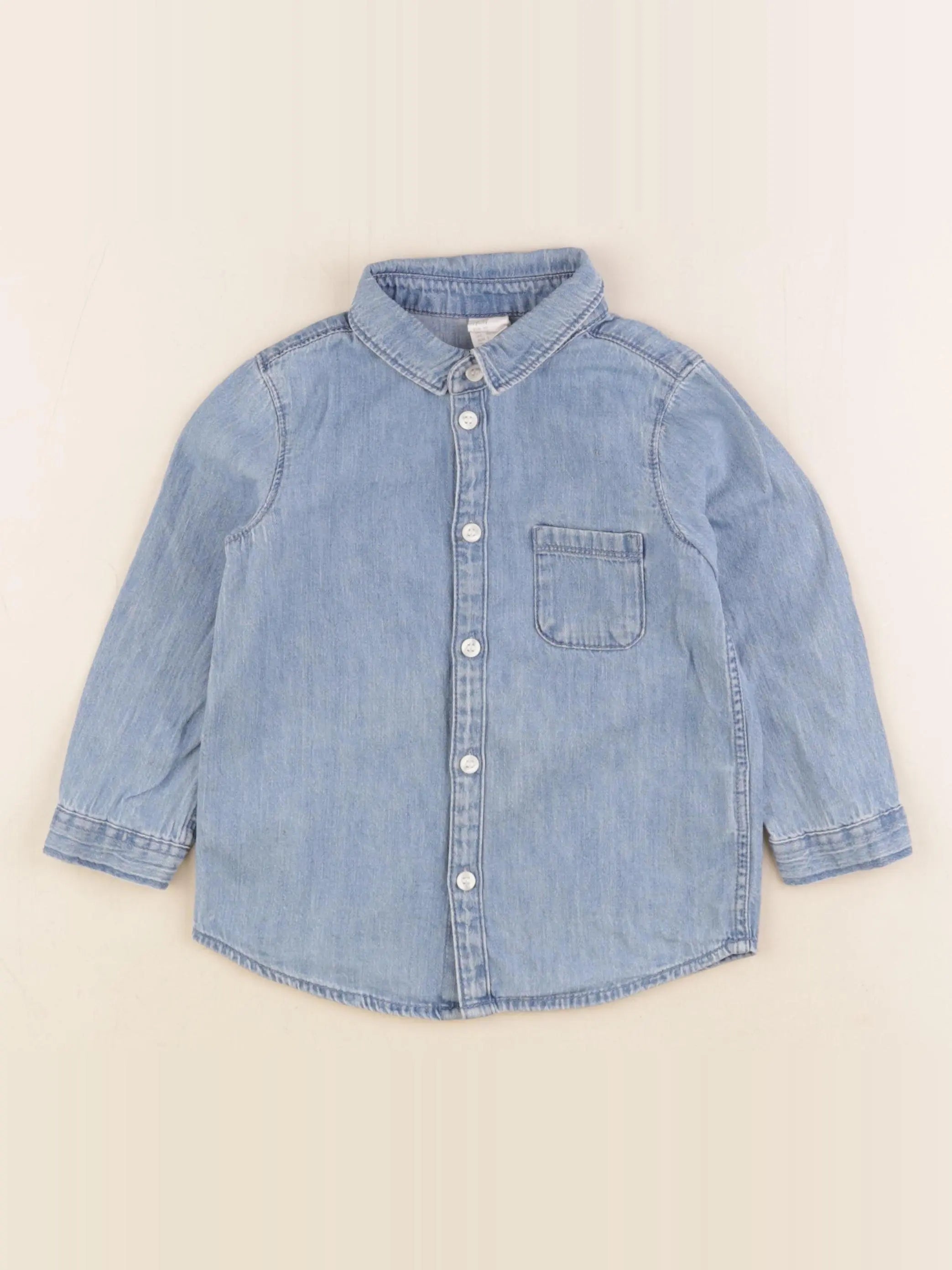 H&M - chemise bleu - 18/24 mois