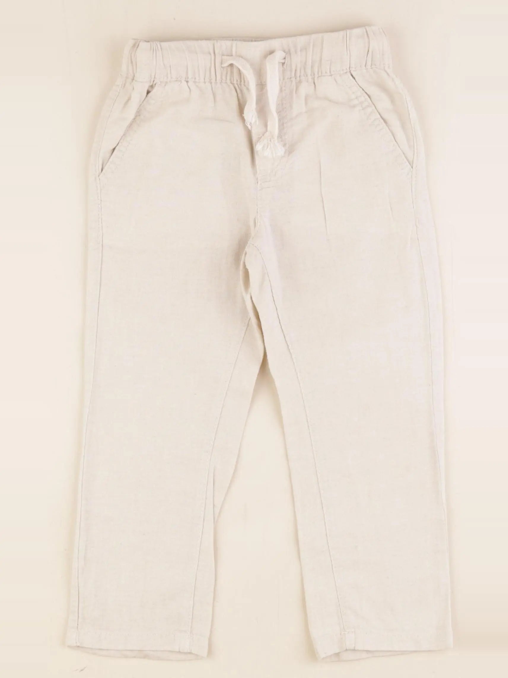 Vertbaudet - pantalon beige - 3 ans