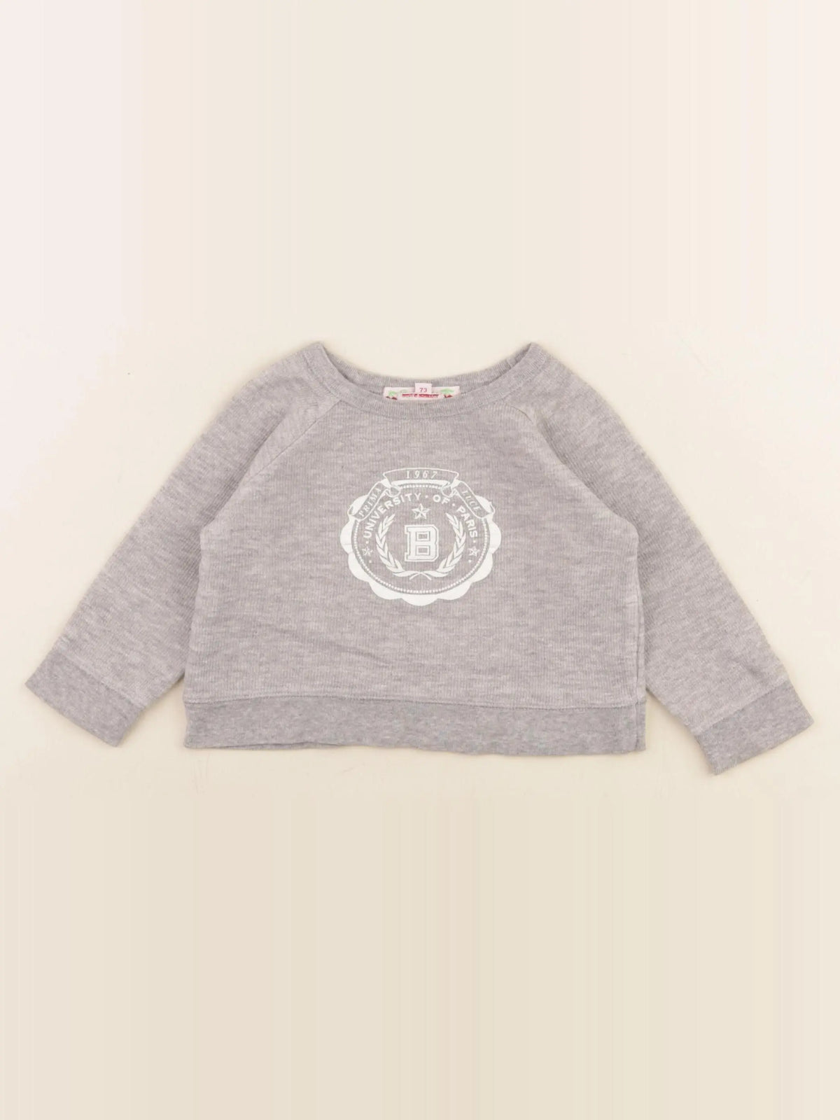 Bonpoint - tee-shirt gris - 12 mois