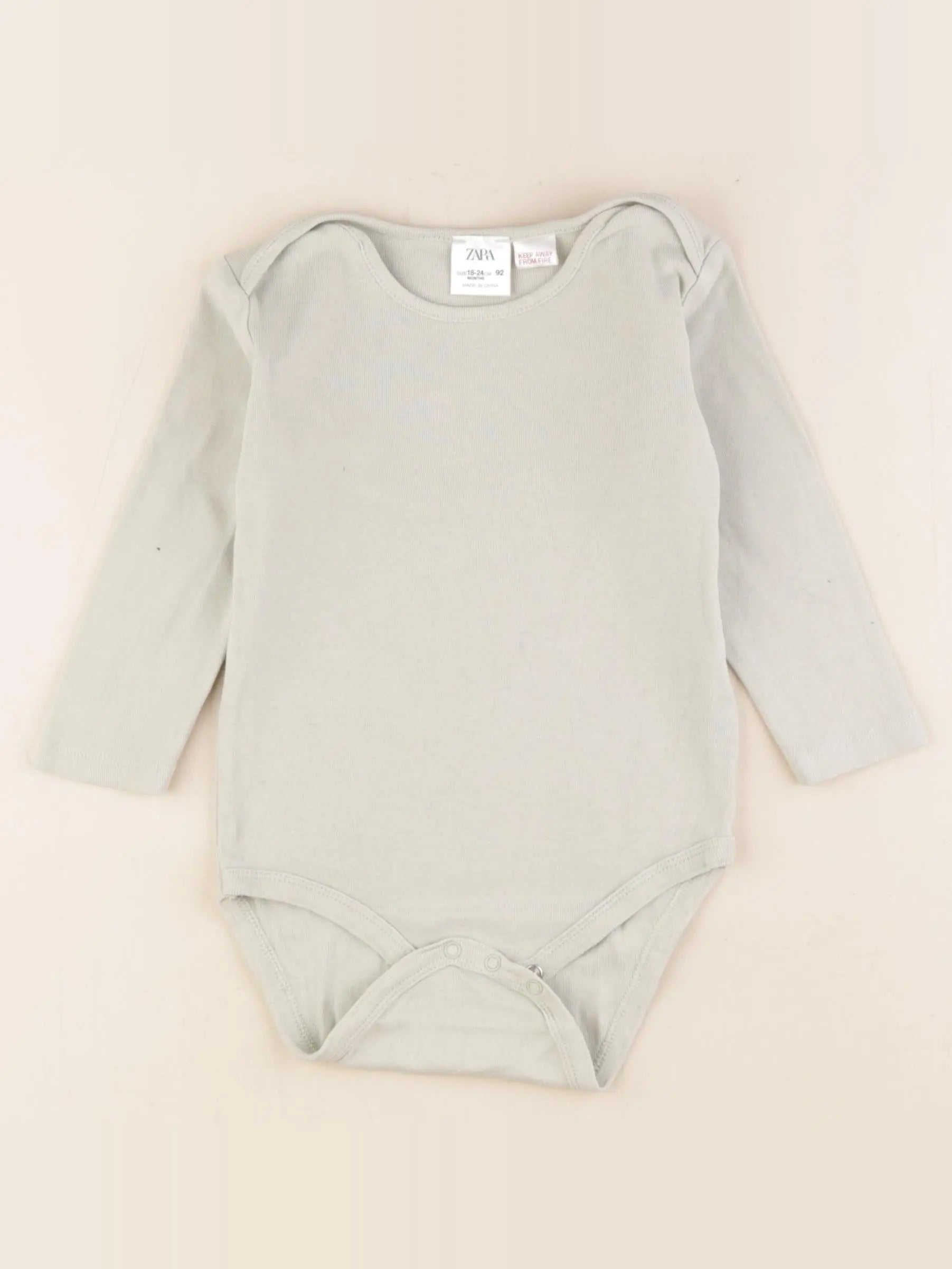Zara - body vert - 18/24 mois