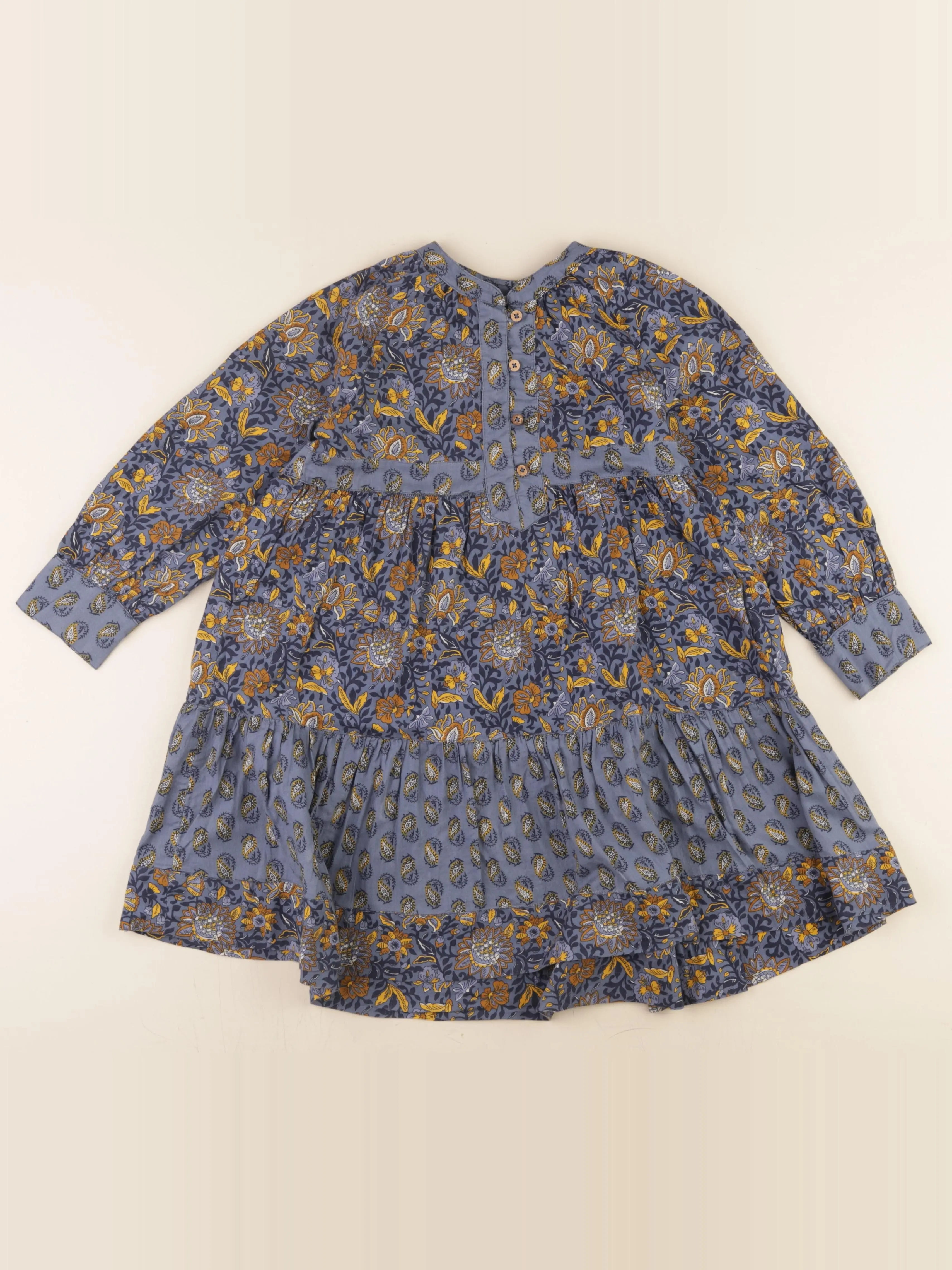 Monoprix - robe bleu - 8 ans