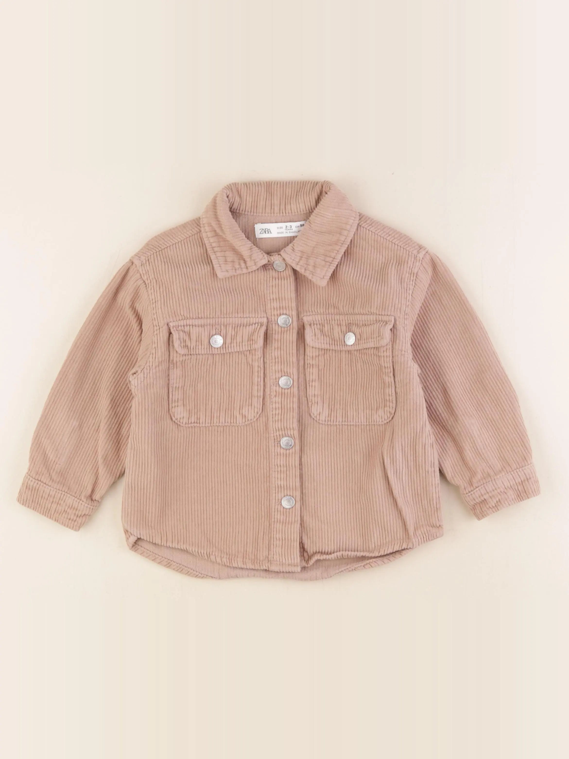 Zara - chemise marron - 2/3 ans