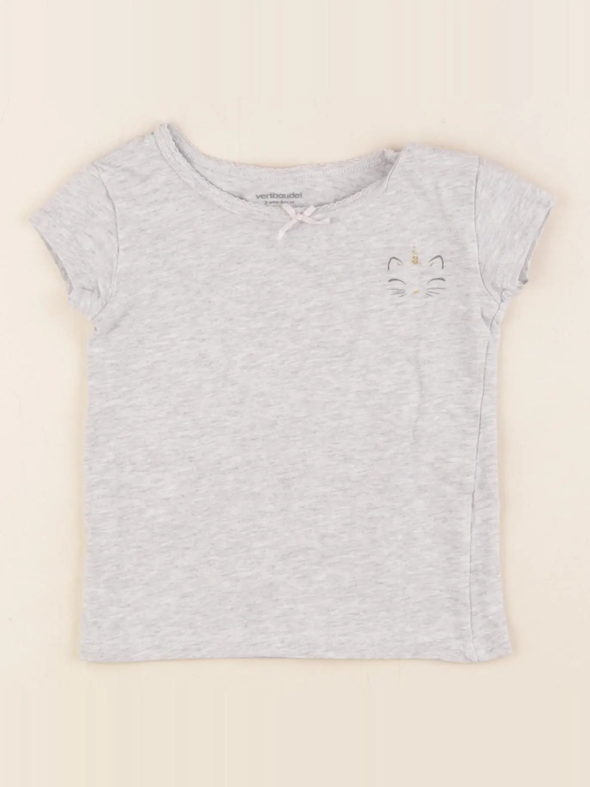 Vertbaudet - maillot de corps gris - 3 ans