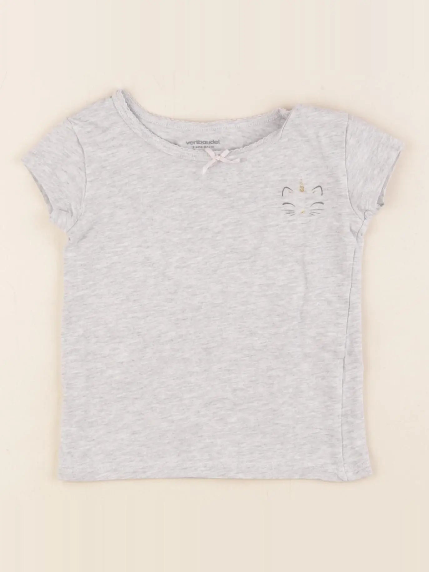Vertbaudet - maillot de corps gris - 3 ans