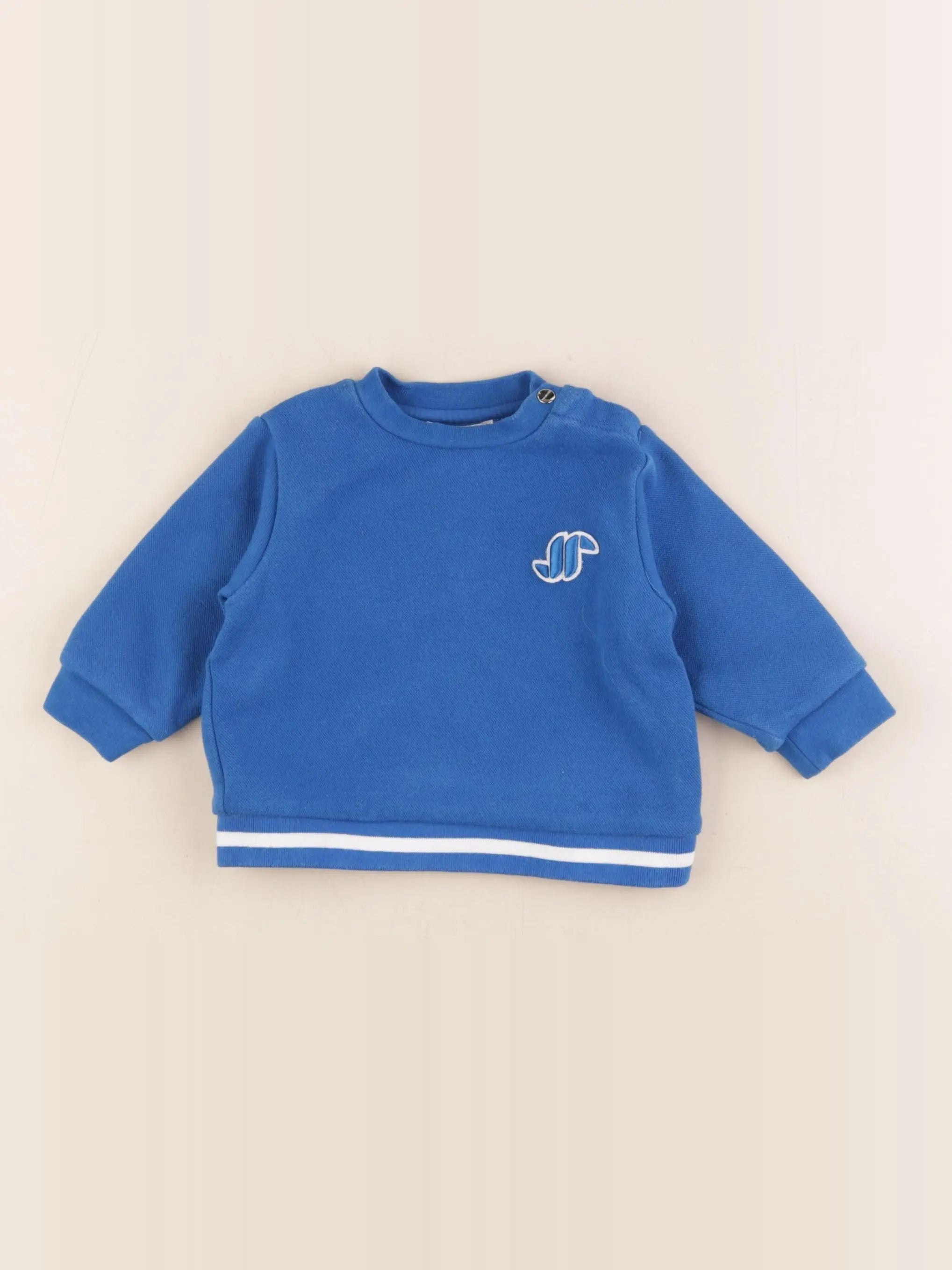 Jacadi - sweat bleu - 6 mois