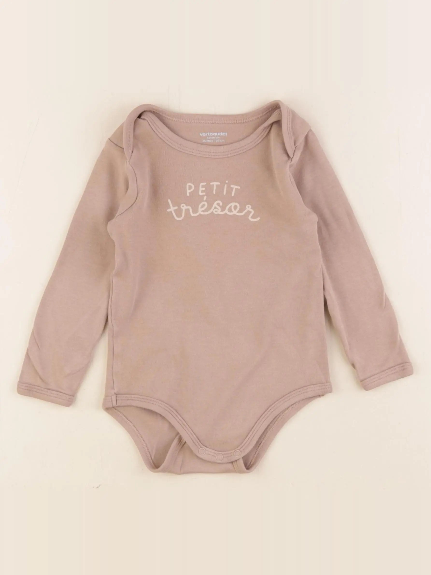 Vertbaudet - body marron - 36 mois