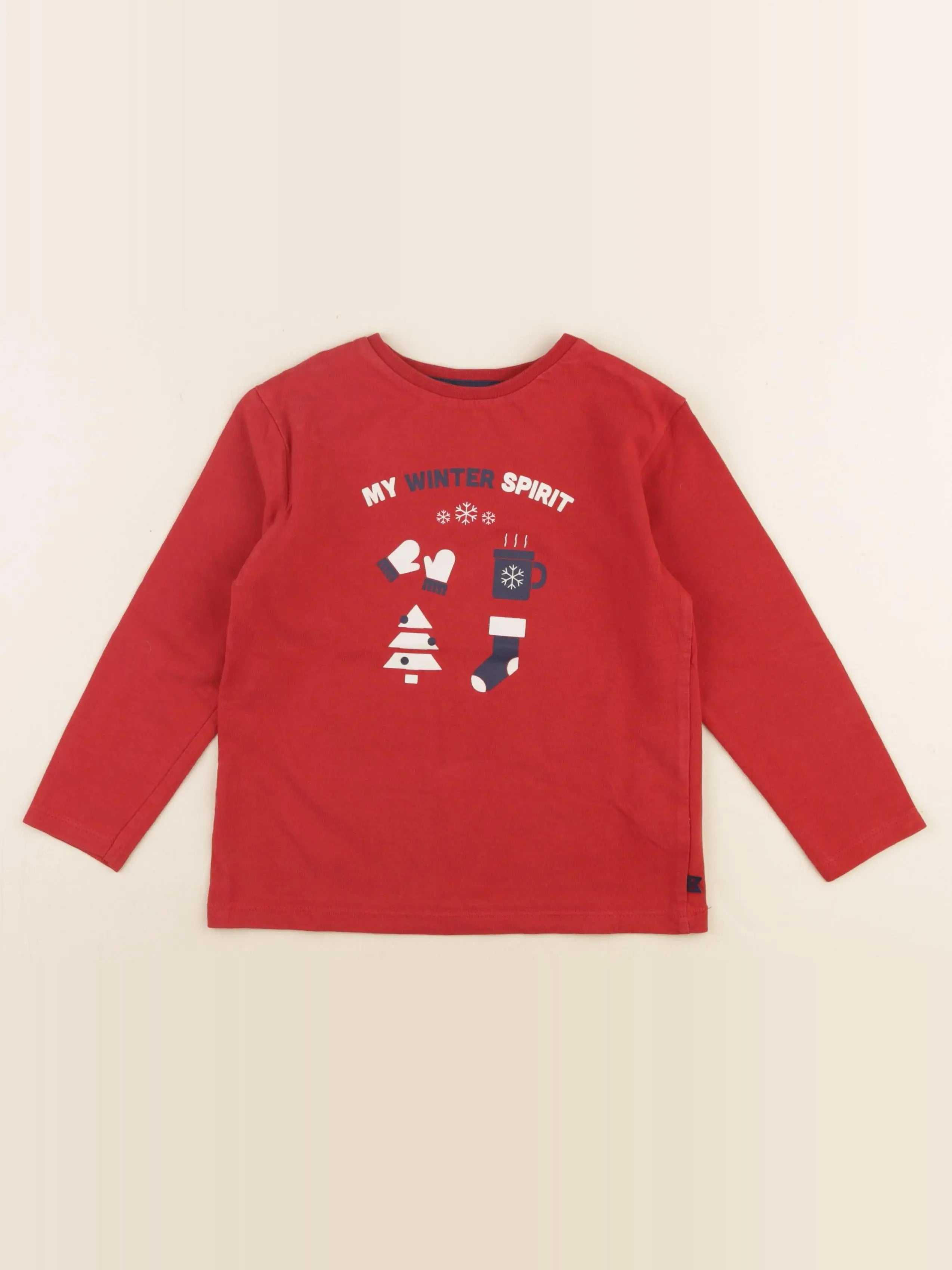 Okaidi - tee-shirt rouge - 4 ans