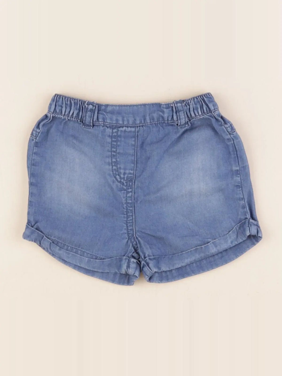 Vertbaudet - short bleu - 9 mois
