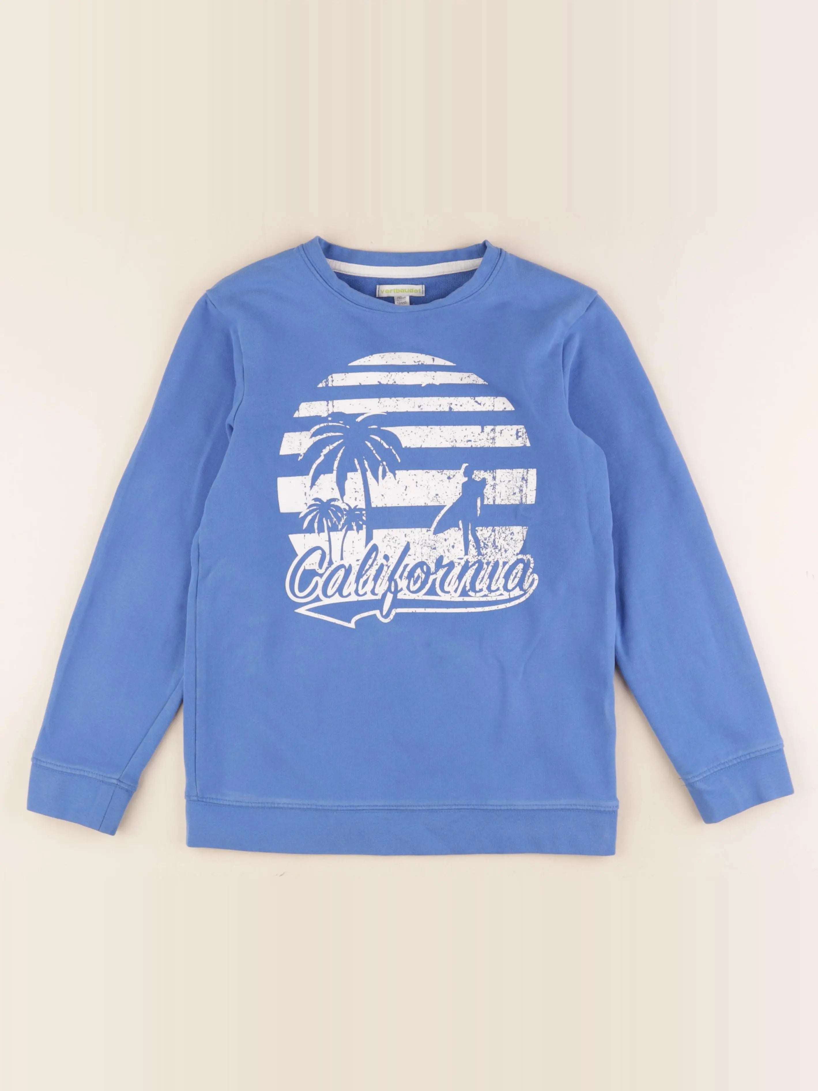 Vertbaudet - sweat bleu - 12 ans