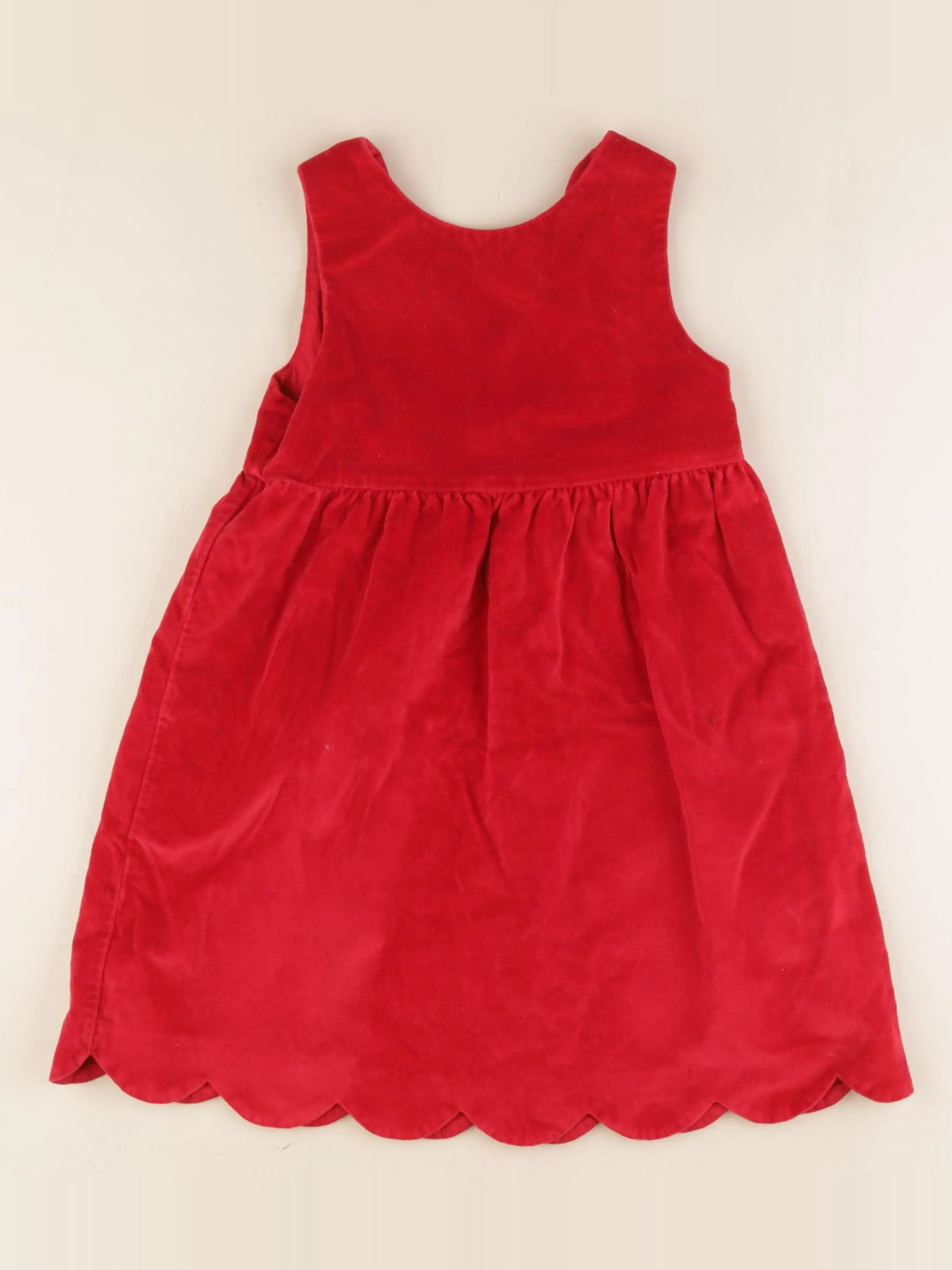 Vertbaudet - robe rouge - 7 ans