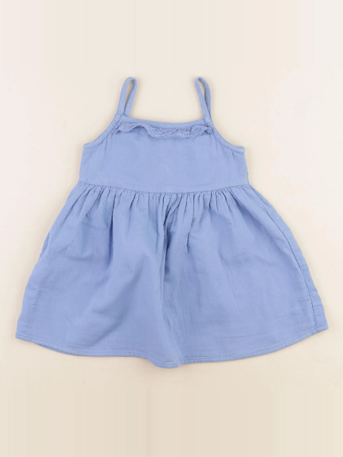 Mango - robe bleu - 9/12 mois