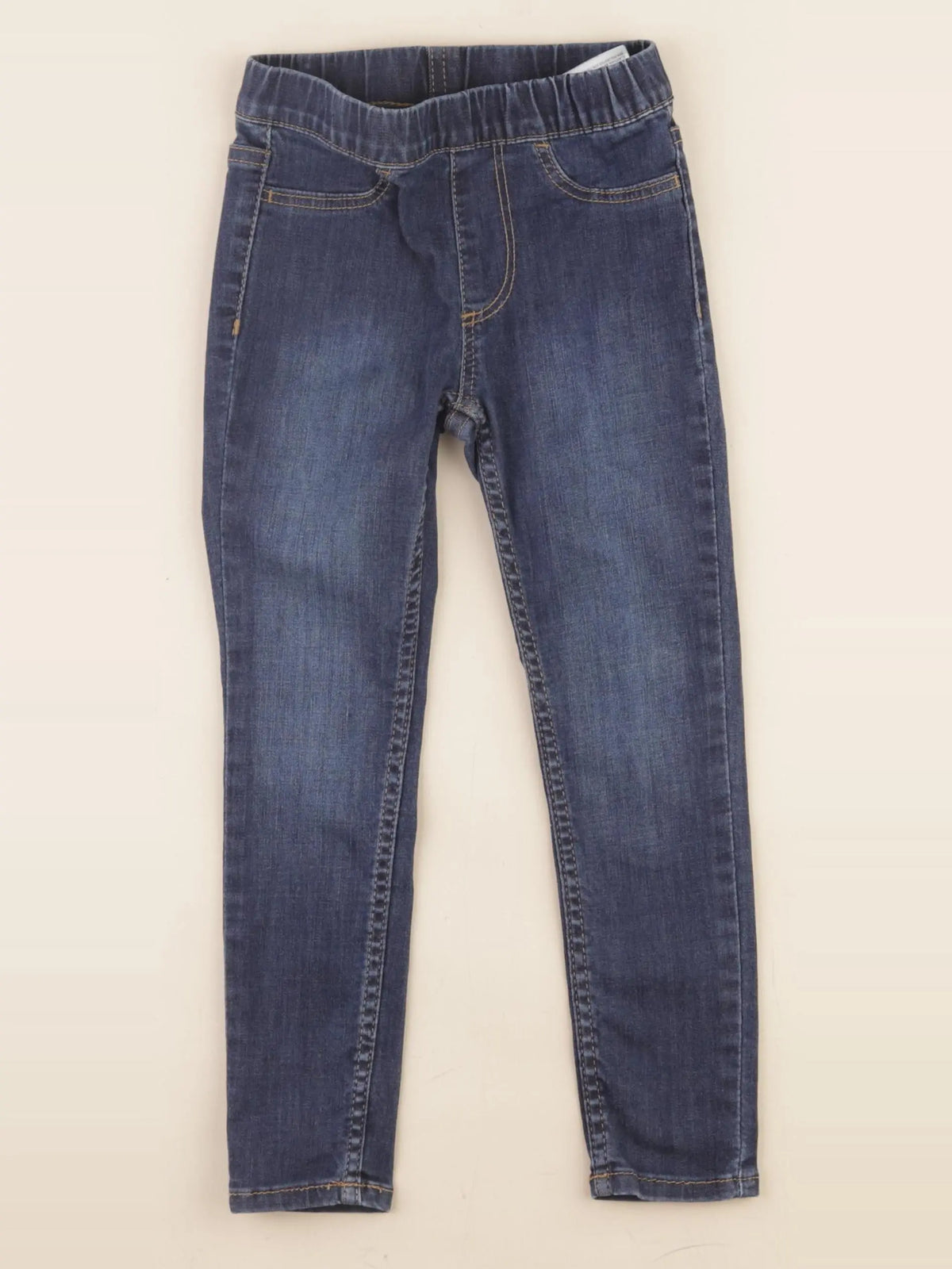 H&M - jegging bleu - 3/4 ans