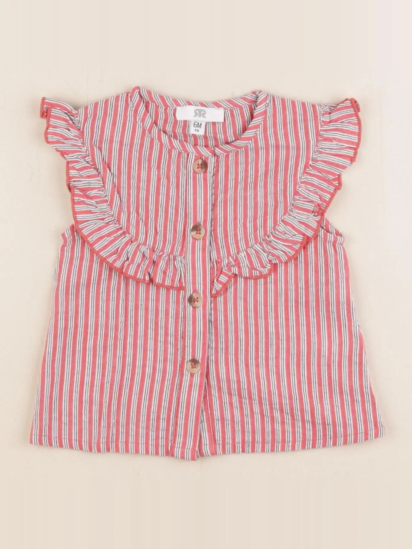 La Redoute - blouse rouge - 6 mois