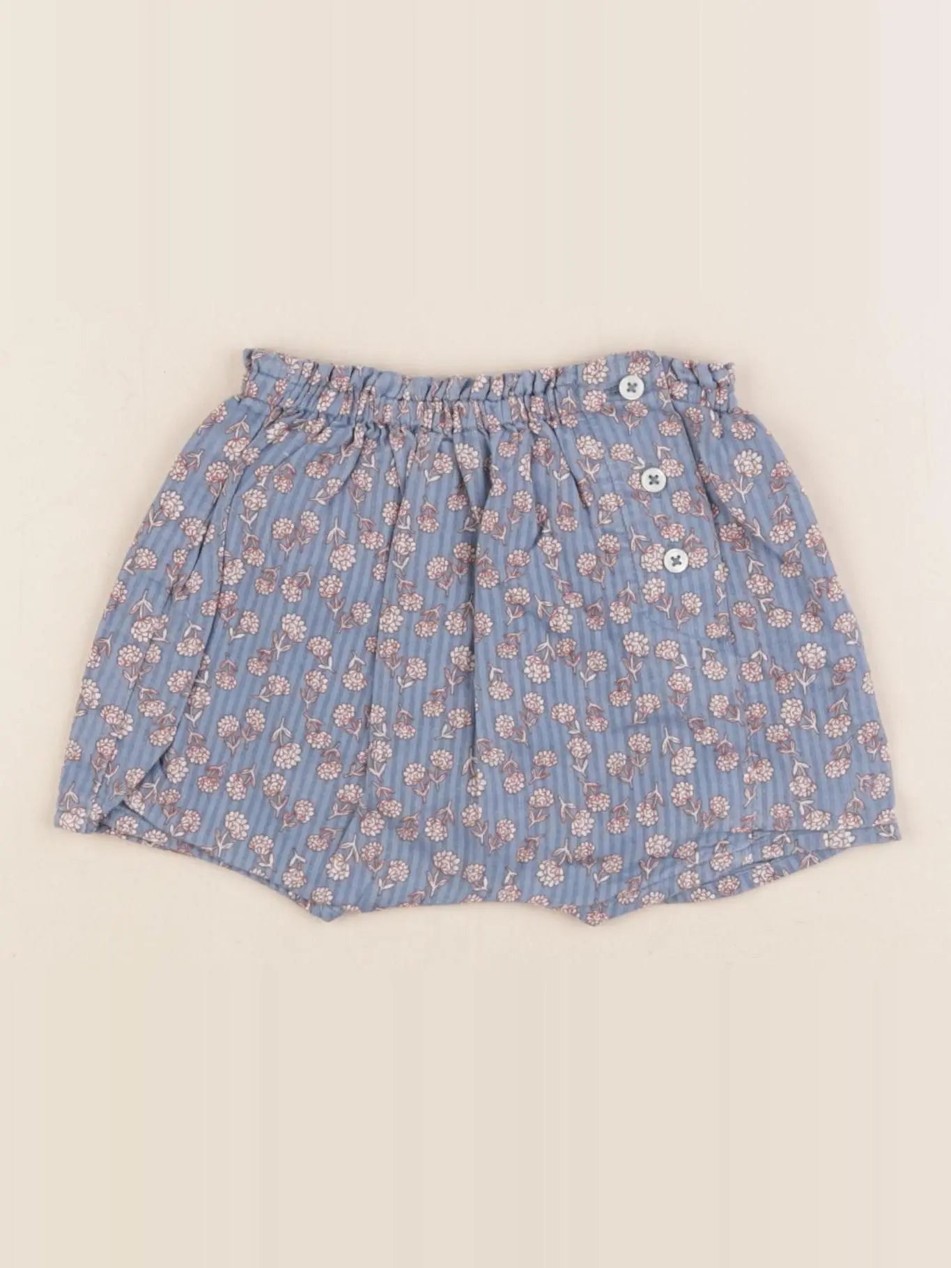 Boutchou - short bleu - 3 mois