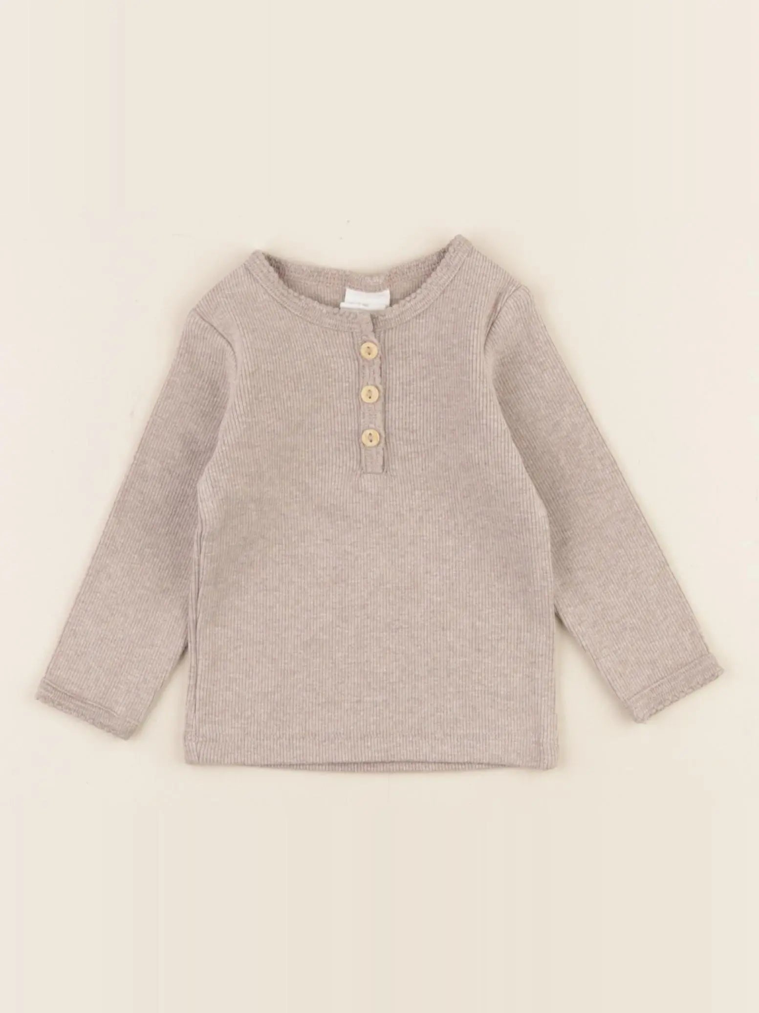 H&M - tee-shirt marron - 3 mois