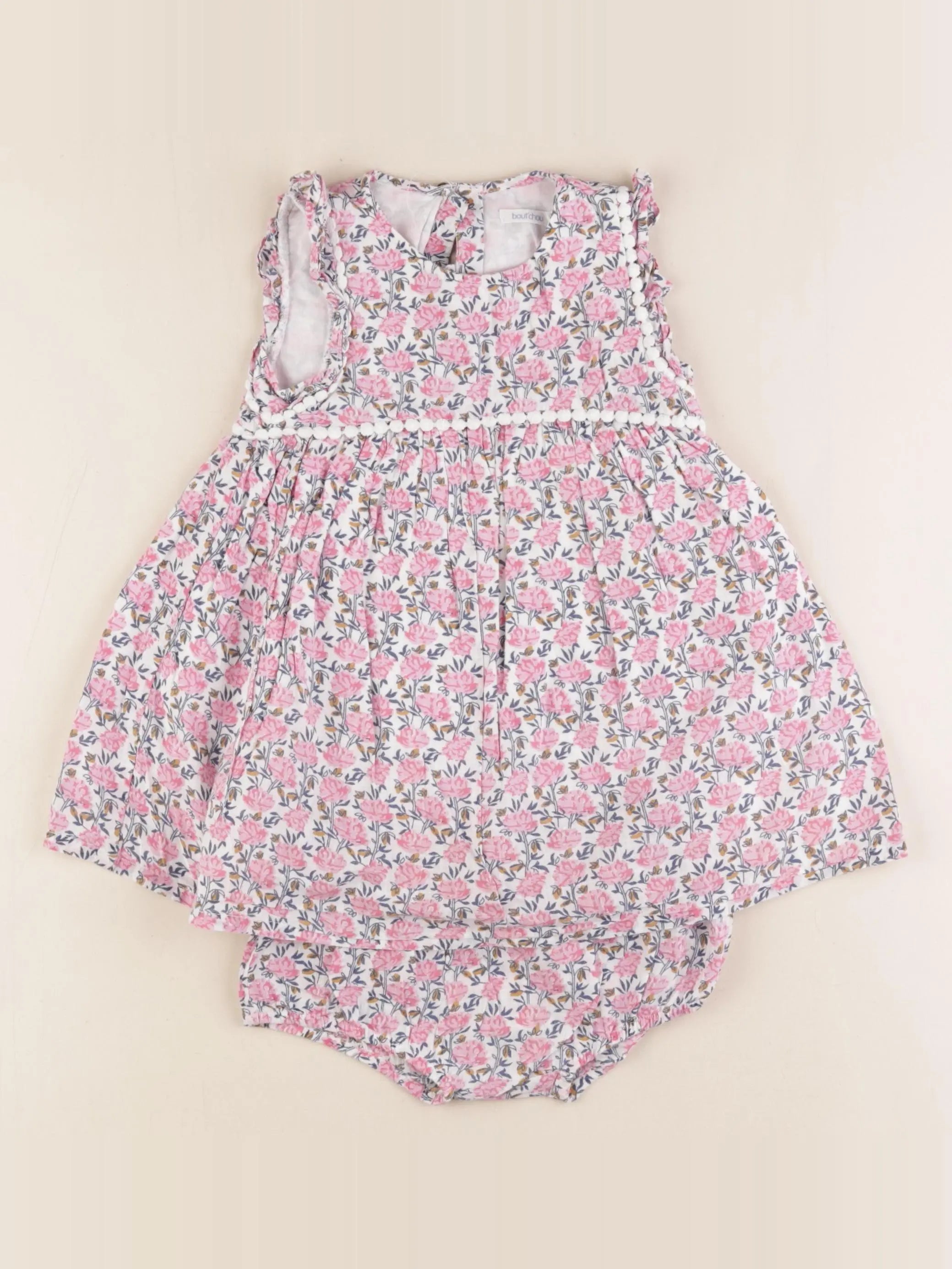 Boutchou - robe rose - 12 mois