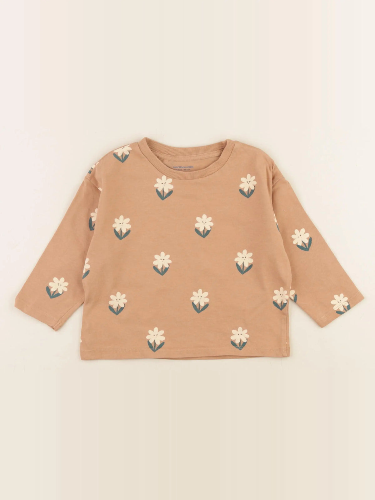 Vertbaudet - tee-shirt marron - 2 ans